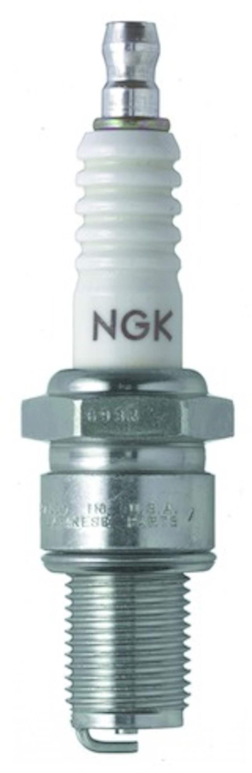 NGK B8ES Standard Spark Plug Front_Flat