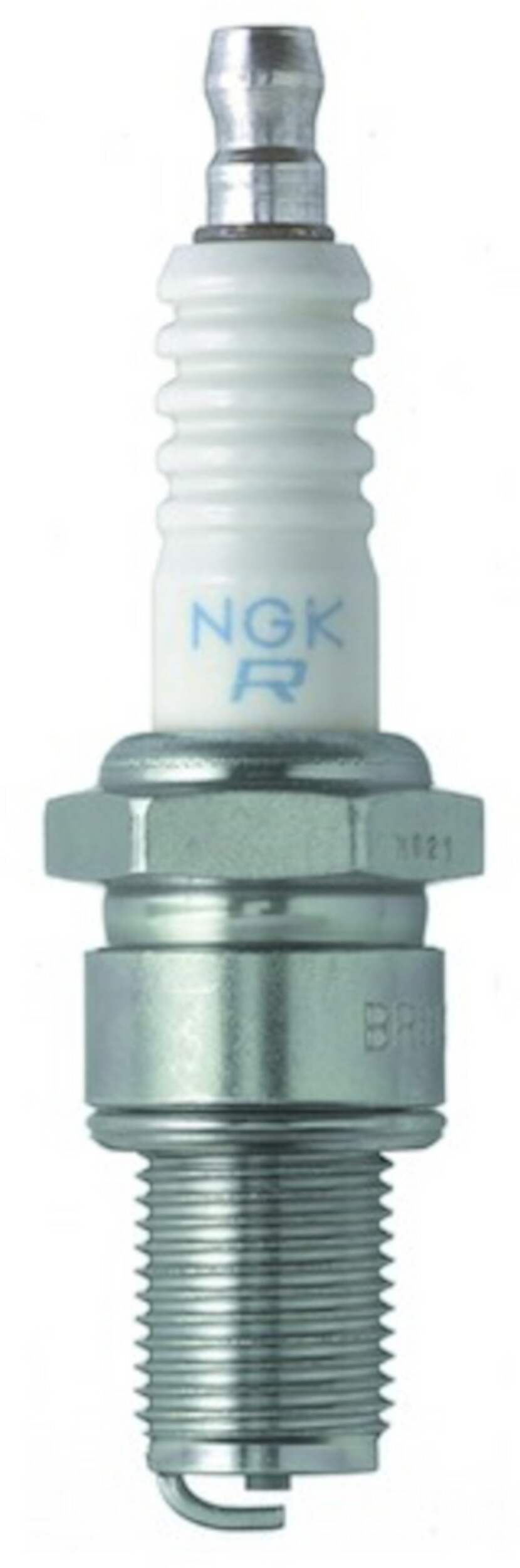NGK BR8ES Standard Spark Plug Front_Flat