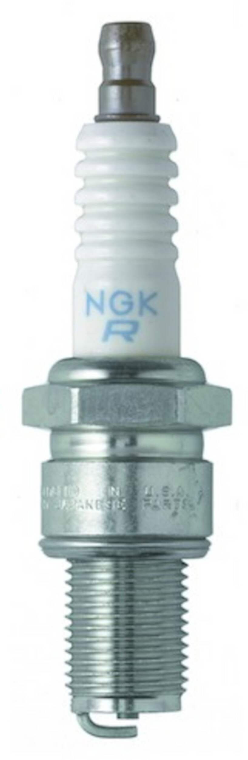 NGK BR10ECS-SOLID Standard Spark Plug Front_Flat