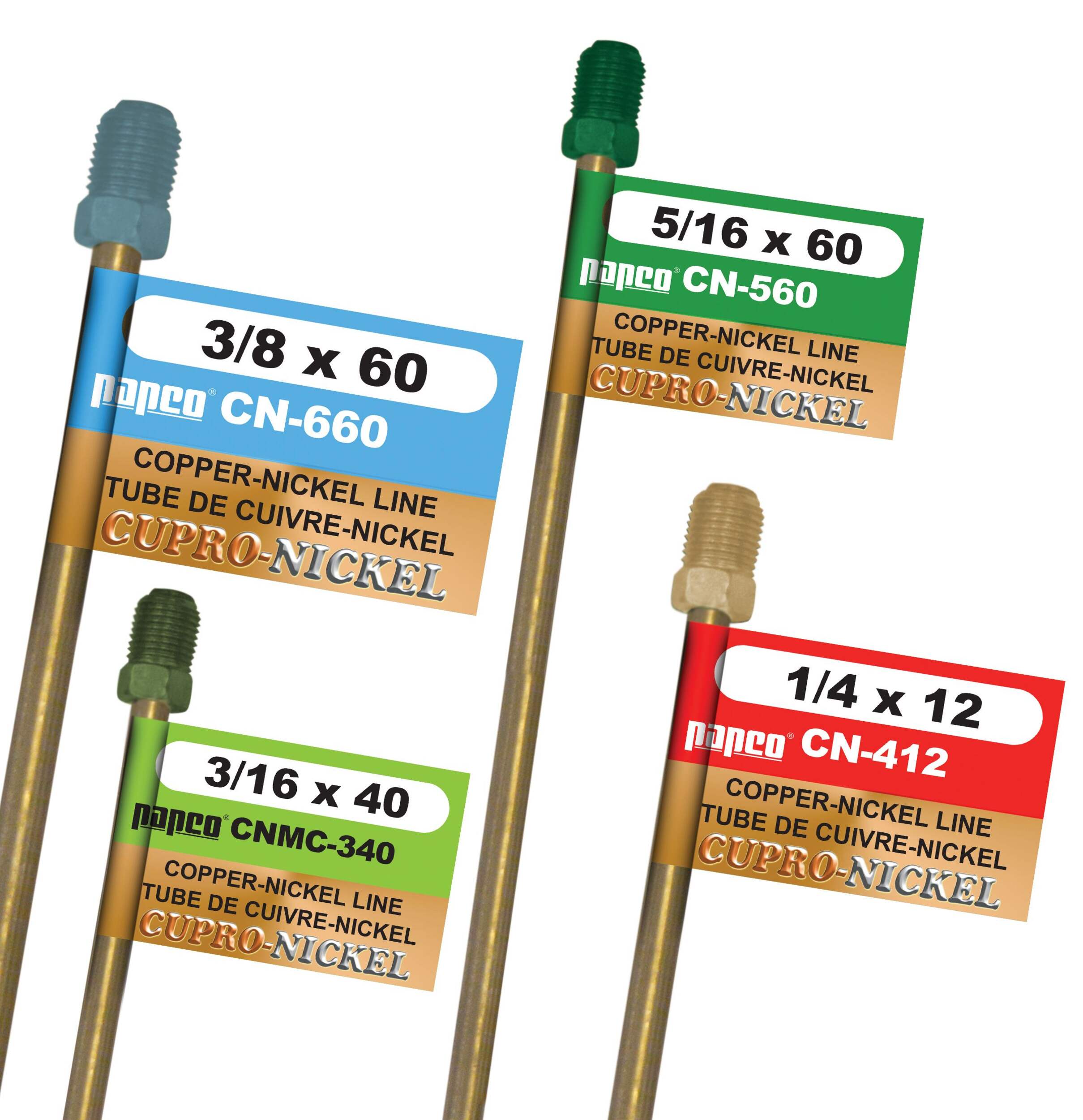 H. Paulin CN560 Copper Nickel Brake Line, Standard, 60-in x 5/16-in CloseUp