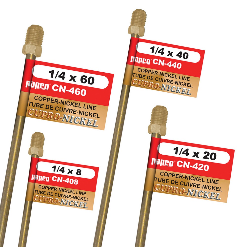 H. Paulin CN460 Copper Nickel Brake Line, Standard, 60 x 1/4in