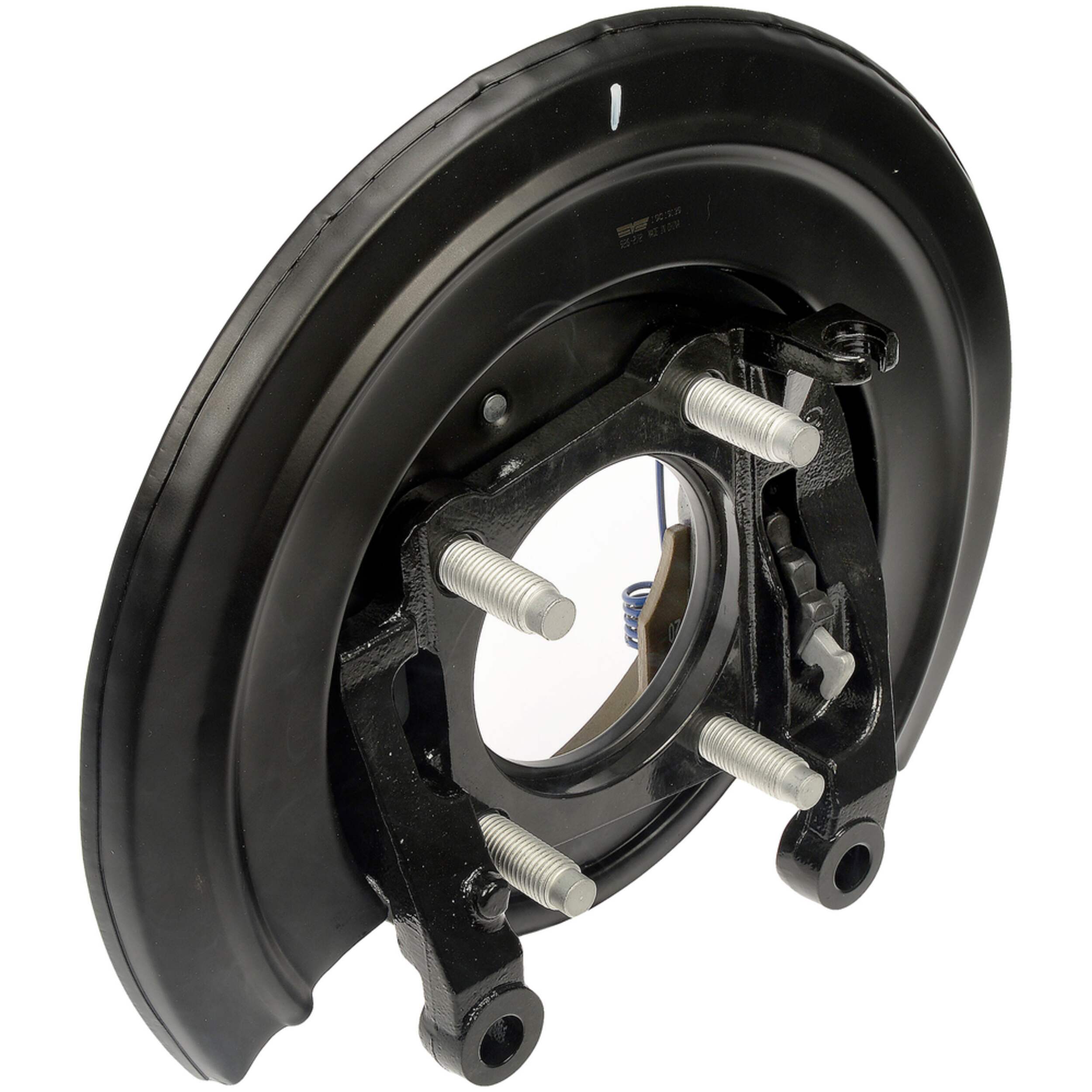 Dorman 926-272 Loaded Brake Backing Plate Front_Three_Fourths_Angled_Right