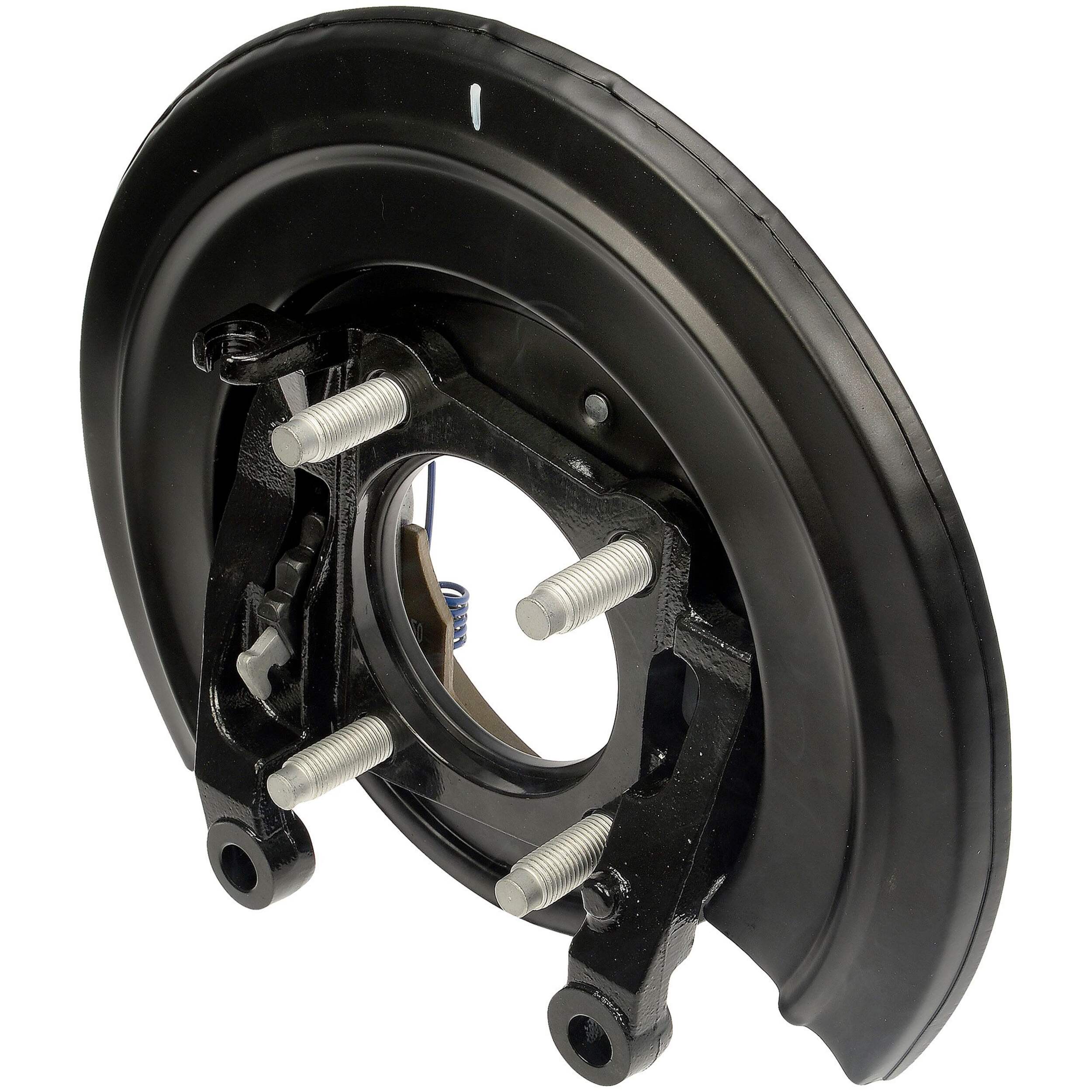 Dorman 926-273 Loaded Brake Backing Plate Front_Three_Fourths_Angled_Left