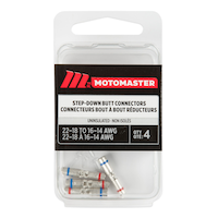 MotoMaster Uninsulated Step Down Butt Connector, 4-pk Front_Flat