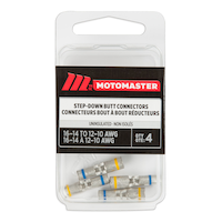 MotoMaster 16-14 to 12-10 AWG Uninsulated Step Down Butt Connector, 4-pk Front_Flat