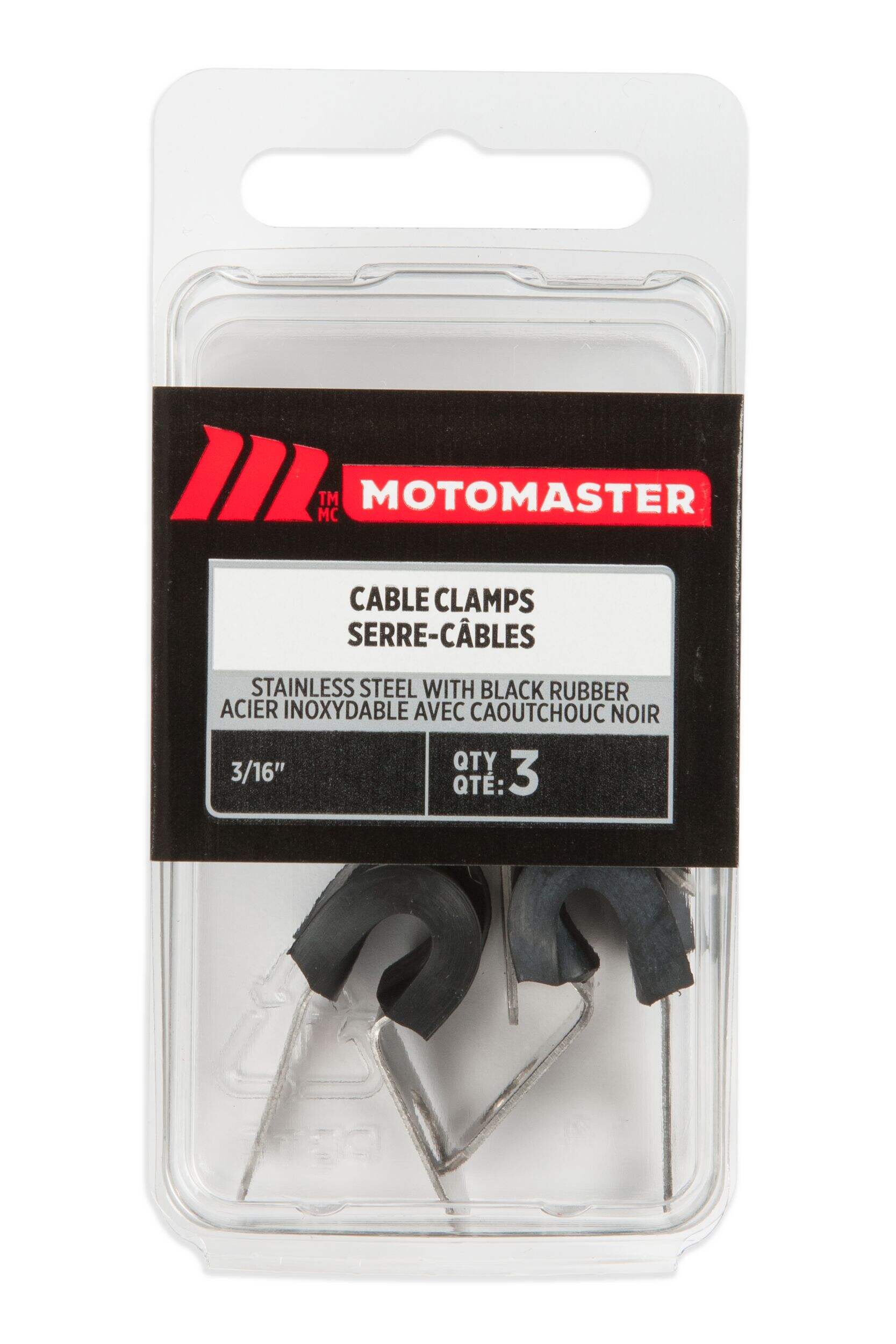 MotoMaster Stainless Steel Clamps, 3/16-in, 3-pk Front_Flat
