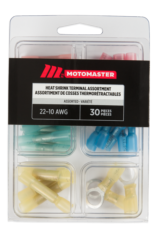 Certified Assorted Heat Shrink Terminal Kit, 30pc Canadian Tire