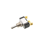 Toggle - 3P SPDT ON-OFF-ON, Screw (VDC) Front_Three_Fourths_Angled_Left