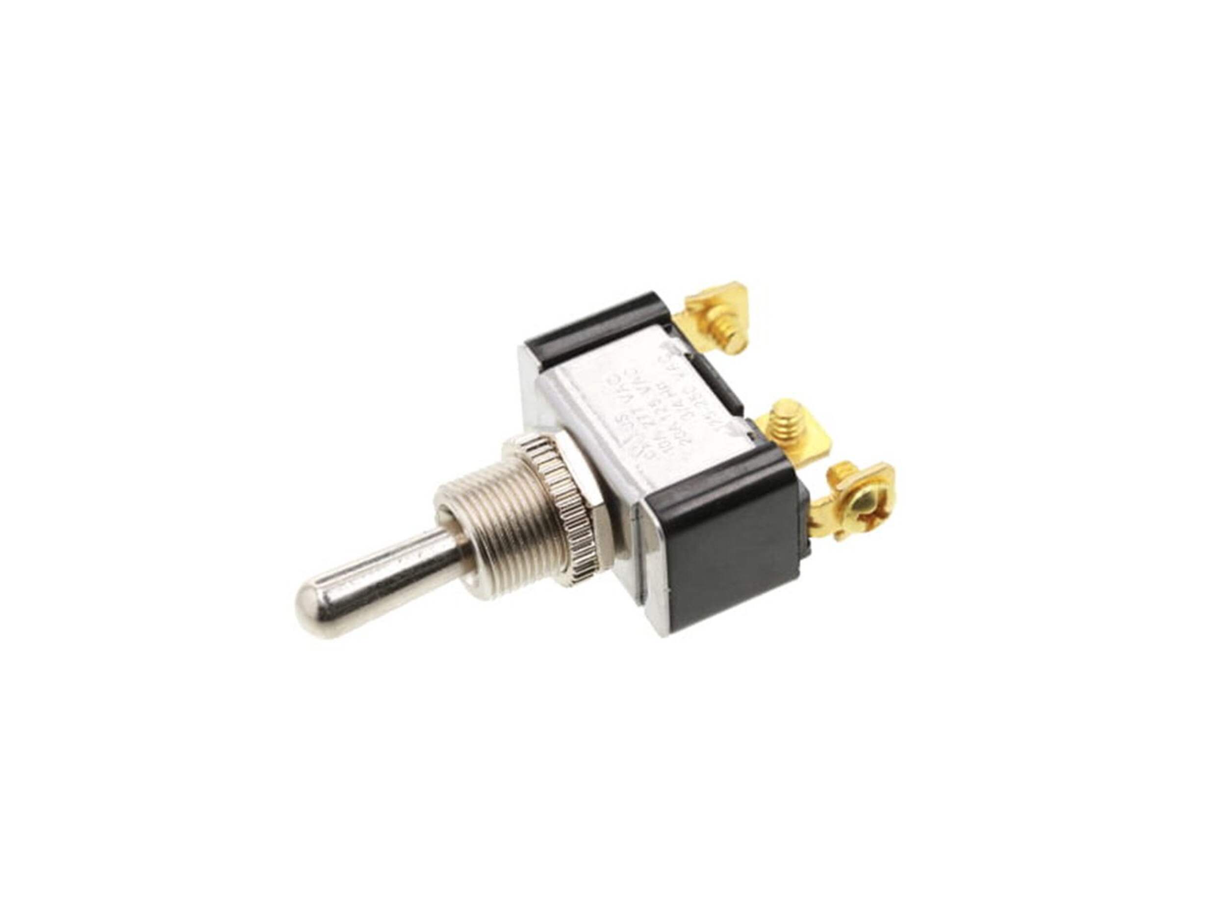 Toggle - 3P SPDT ON-OFF-ON, Screw (VDC) Front_Three_Fourths_Angled_Left