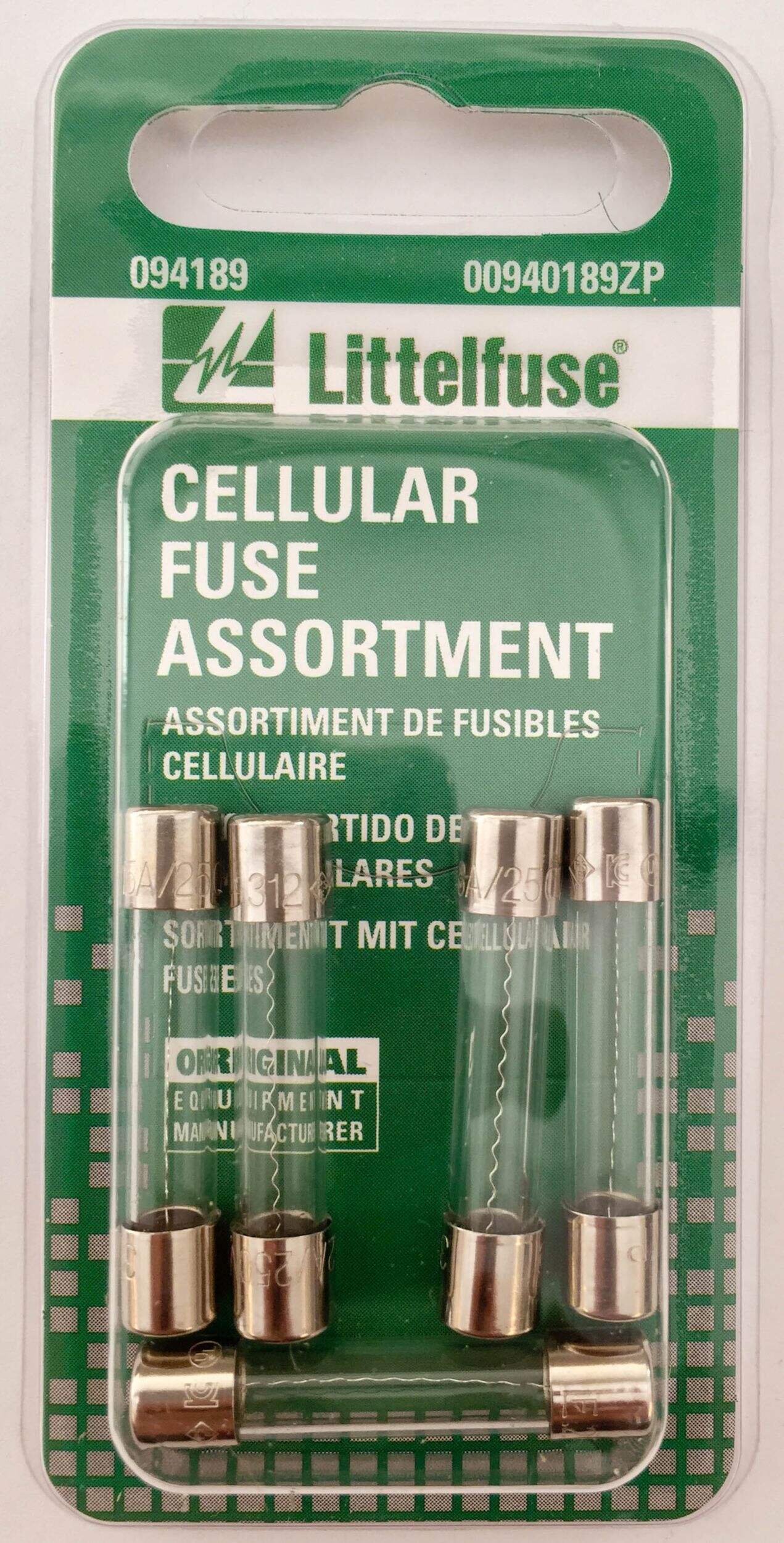 Fusibles Littelfuse, cellulaires, paq. 4 Front_Flat