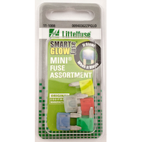 Littelfuse Mini Glow Fuse Assortment, 5-pk Front_Flat
