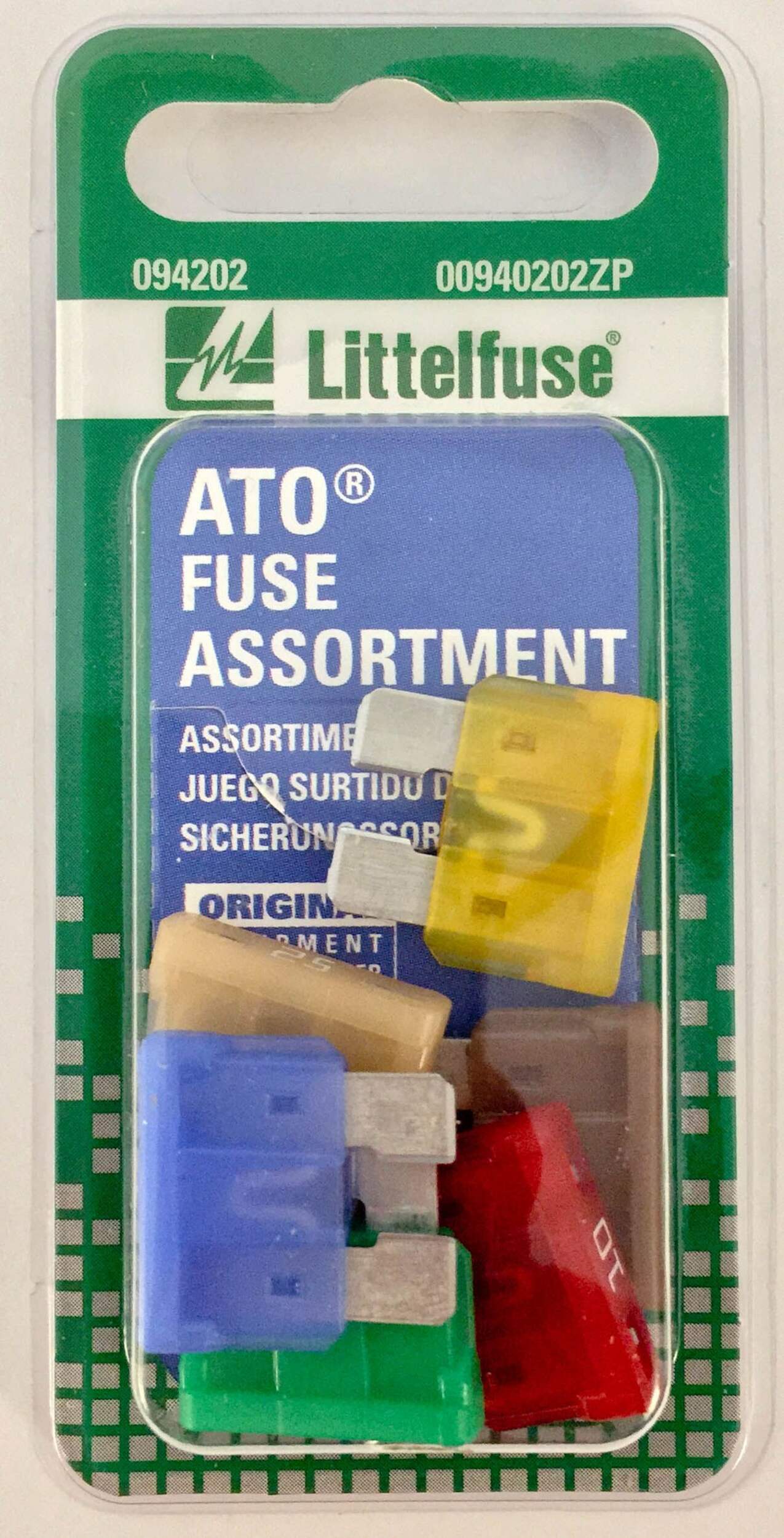 Fusibles Littelfuse, ATO, nord-américains, variés, paq. 6 Front_Flat