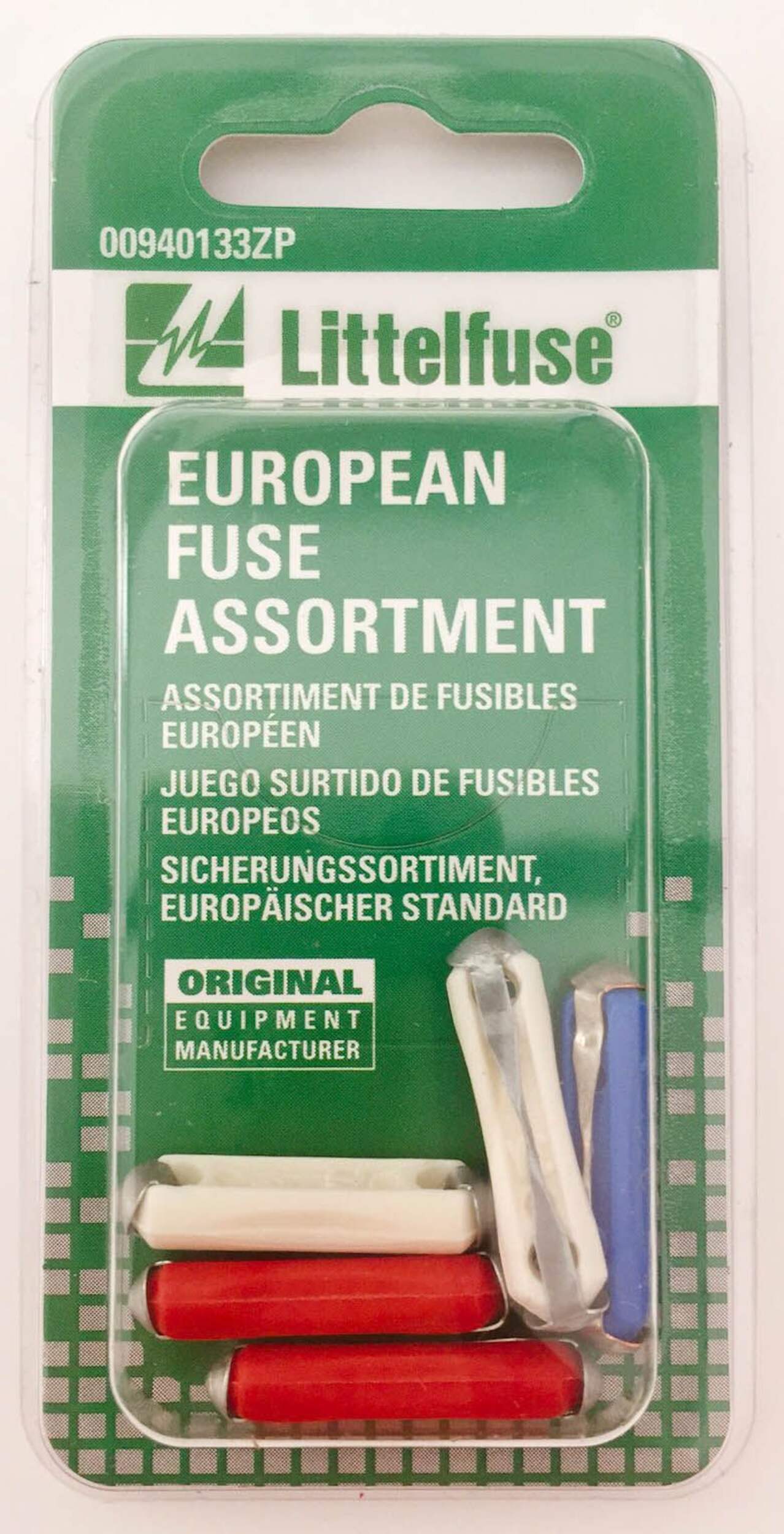 Littelfuse European Fuse Assortment, 5-pk Front_Flat