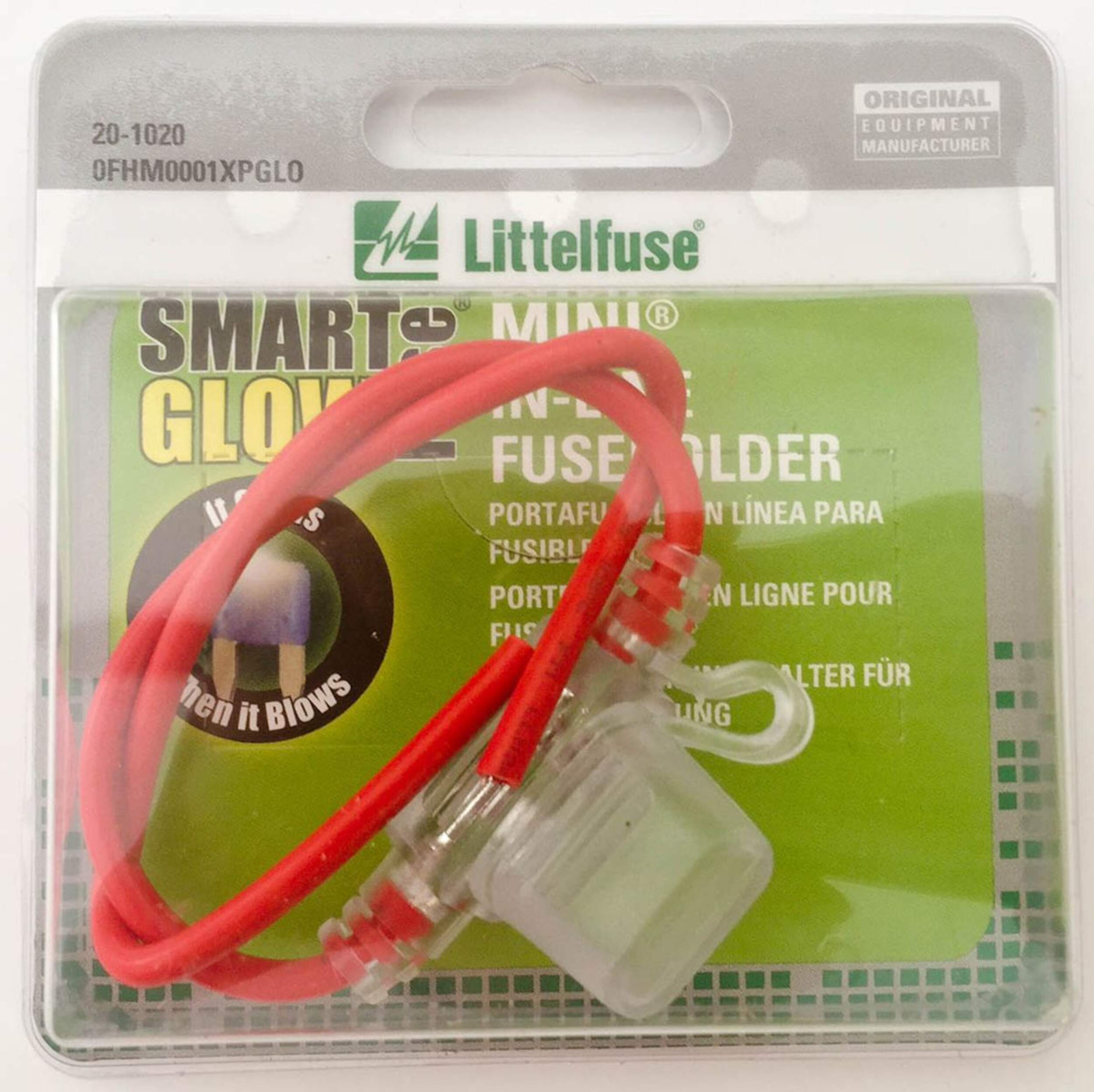 Littelfuse Mini In-Line Glow Fuse Holder Front_Flat