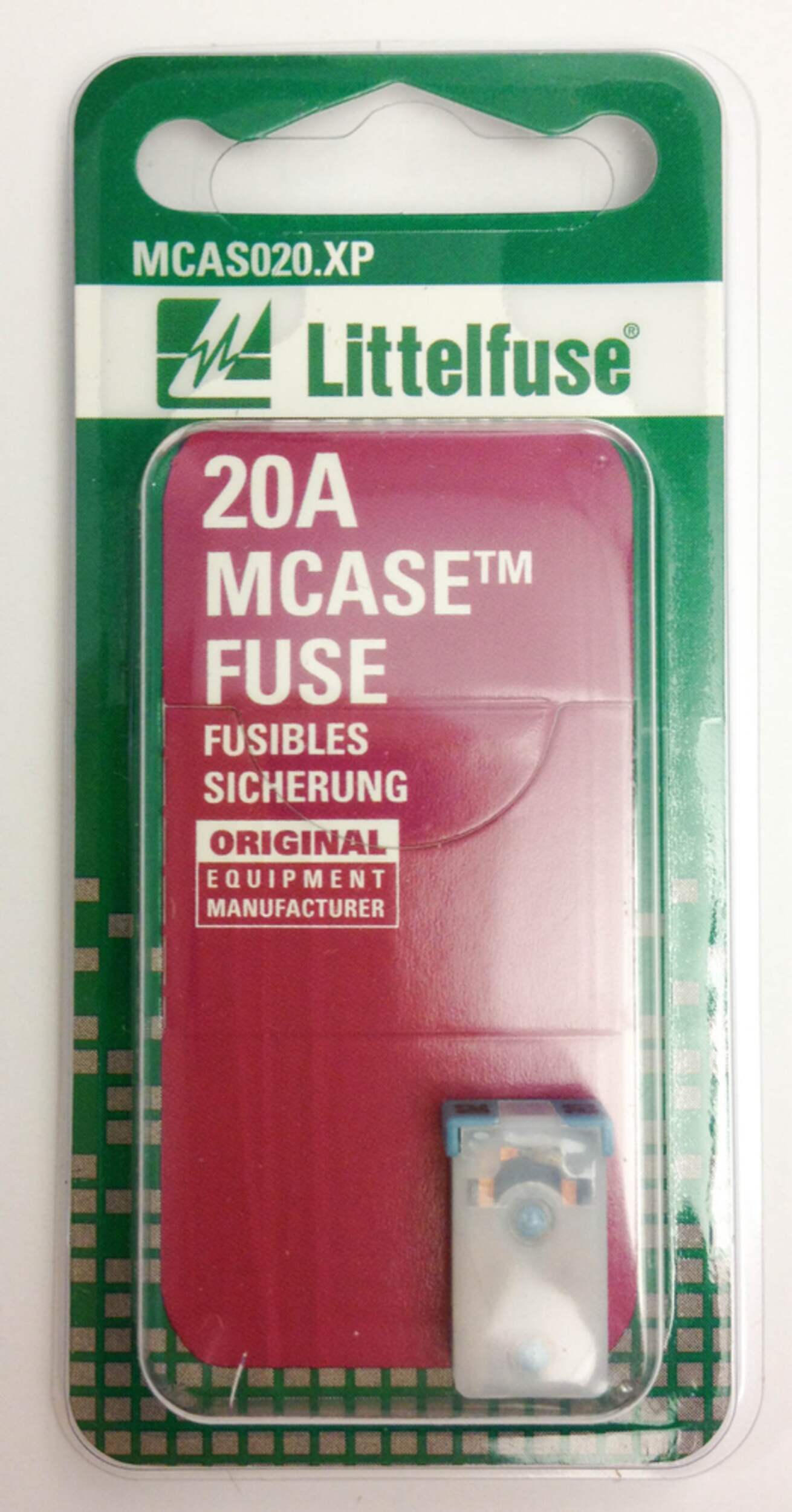 Littelfuse MCASE 32VDC 20A Fuse Front_Flat