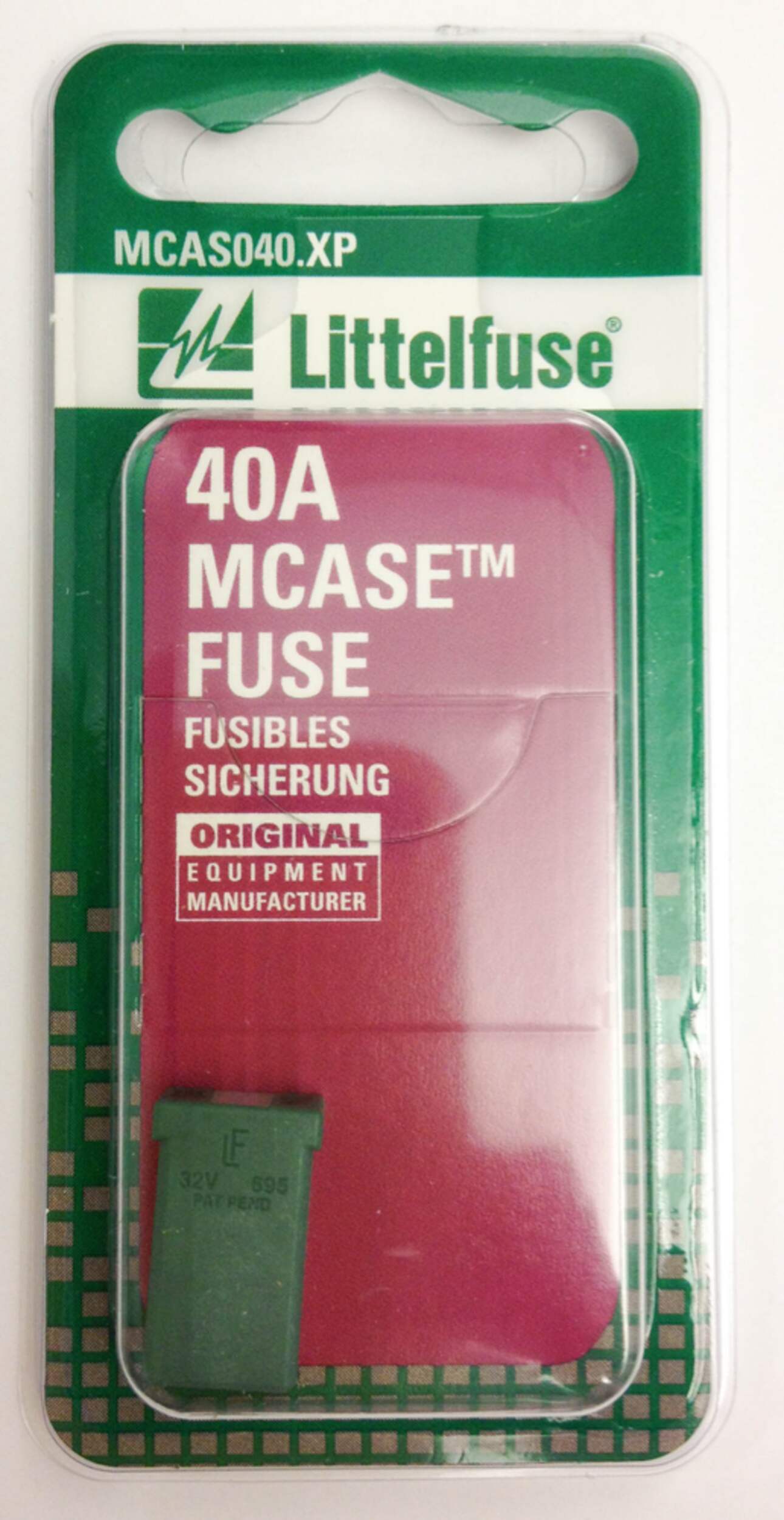 Littelfuse MCASE 32VDC 40A Fuse Front_Flat