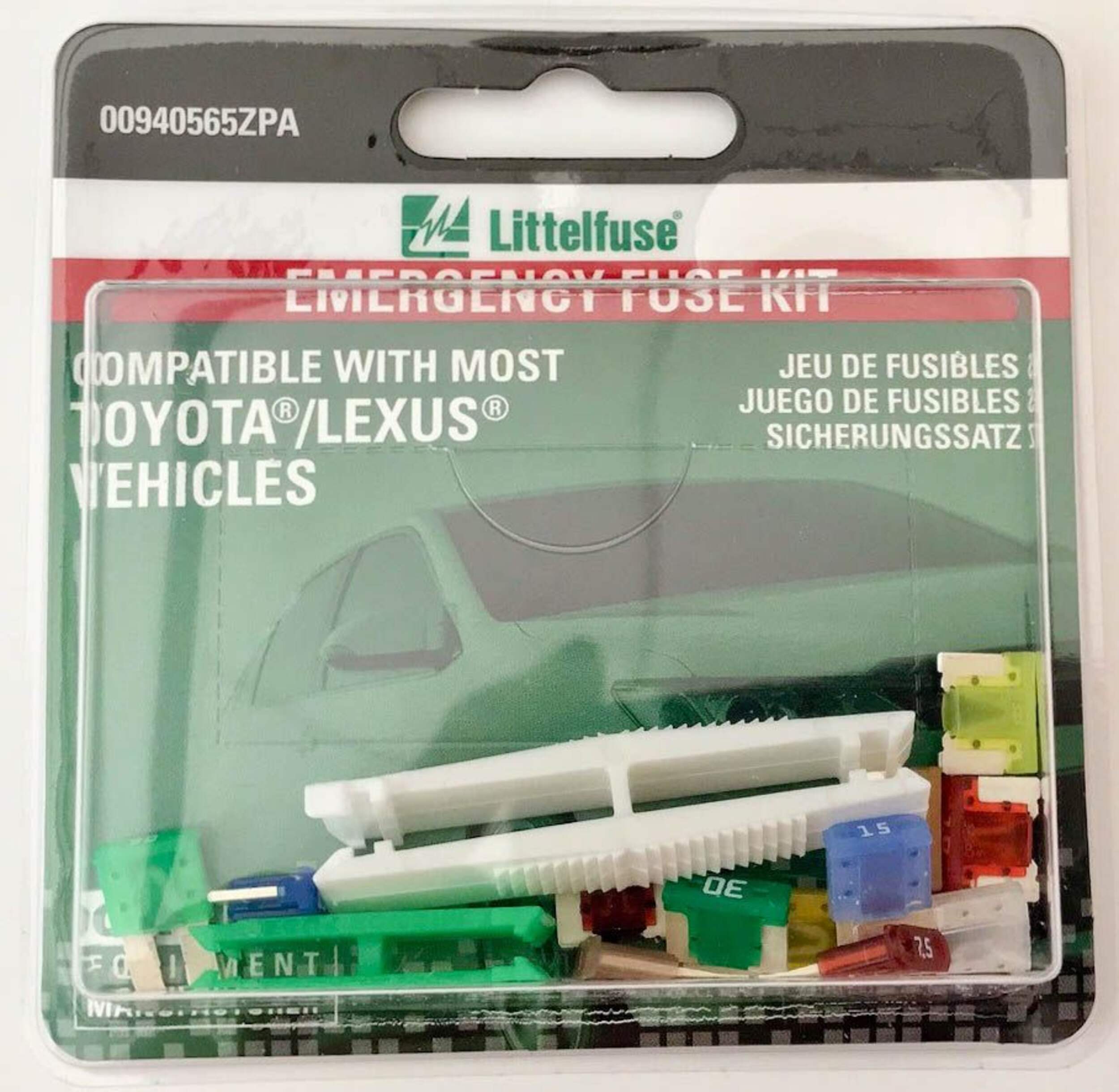 Fusibles d’urgence FEO Littelfuse, Toyota/Lexus Front_Flat