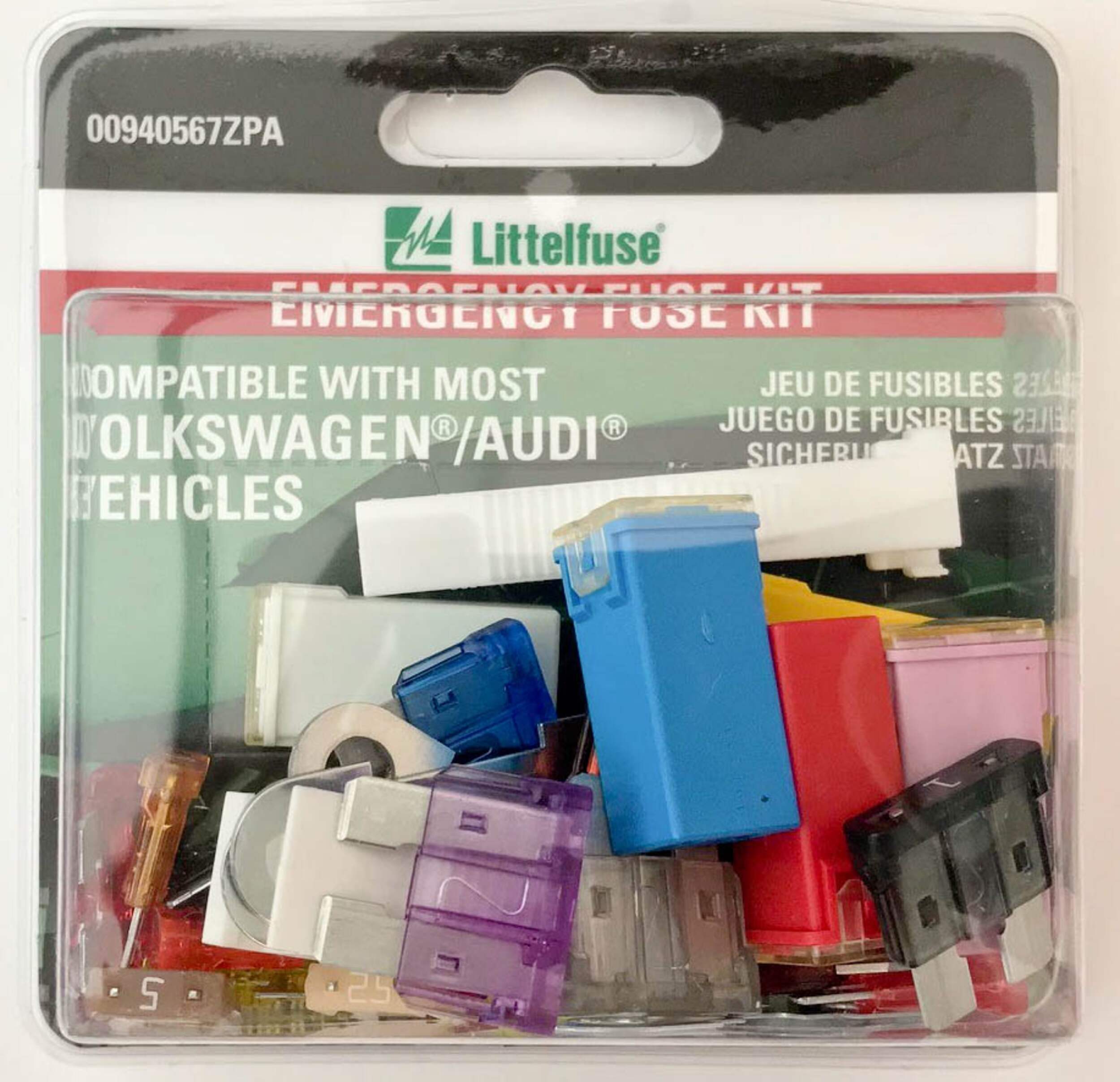 Fusibles d’urgence FEO Littelfuse, Volkswagen/Audi Front_Flat