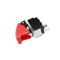 Red Safety Toggle Switch Front_Three_Fourths_Angled_Left