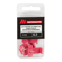 MotoMaster 22-18 AWG Self-Stripping Tap Connector, 3-pk Front_Flat