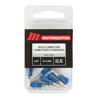 MotoMaster 16-14 AWG Automotive Male Bullet Connector, .157-in, 6-pk