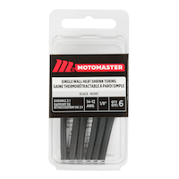 MotoMaster Heat Shrinkable Single Wall Tubing, 6-pk