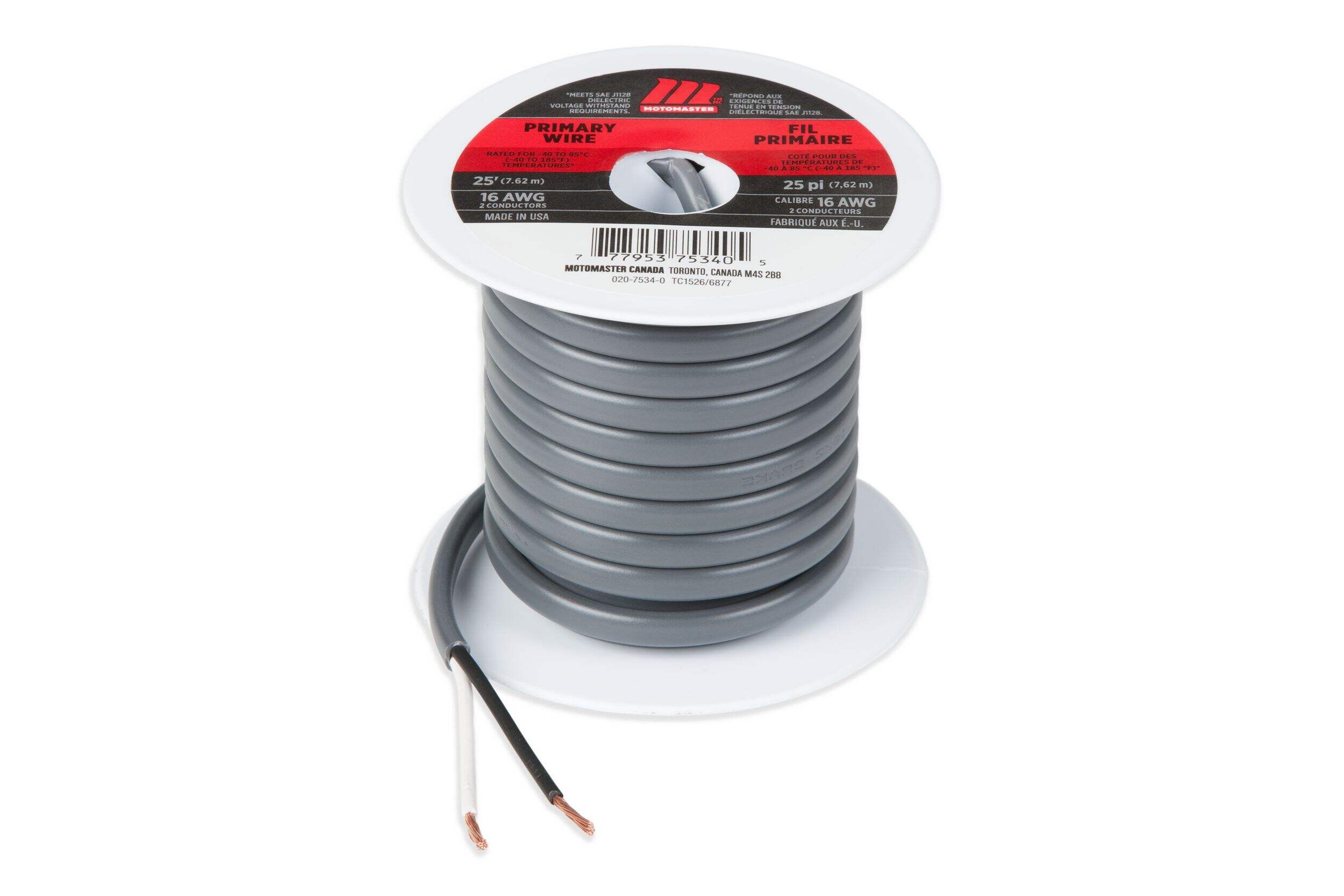 MotoMaster 16 AWG 2-Conductor Wire, 25-ft Front_Elevated