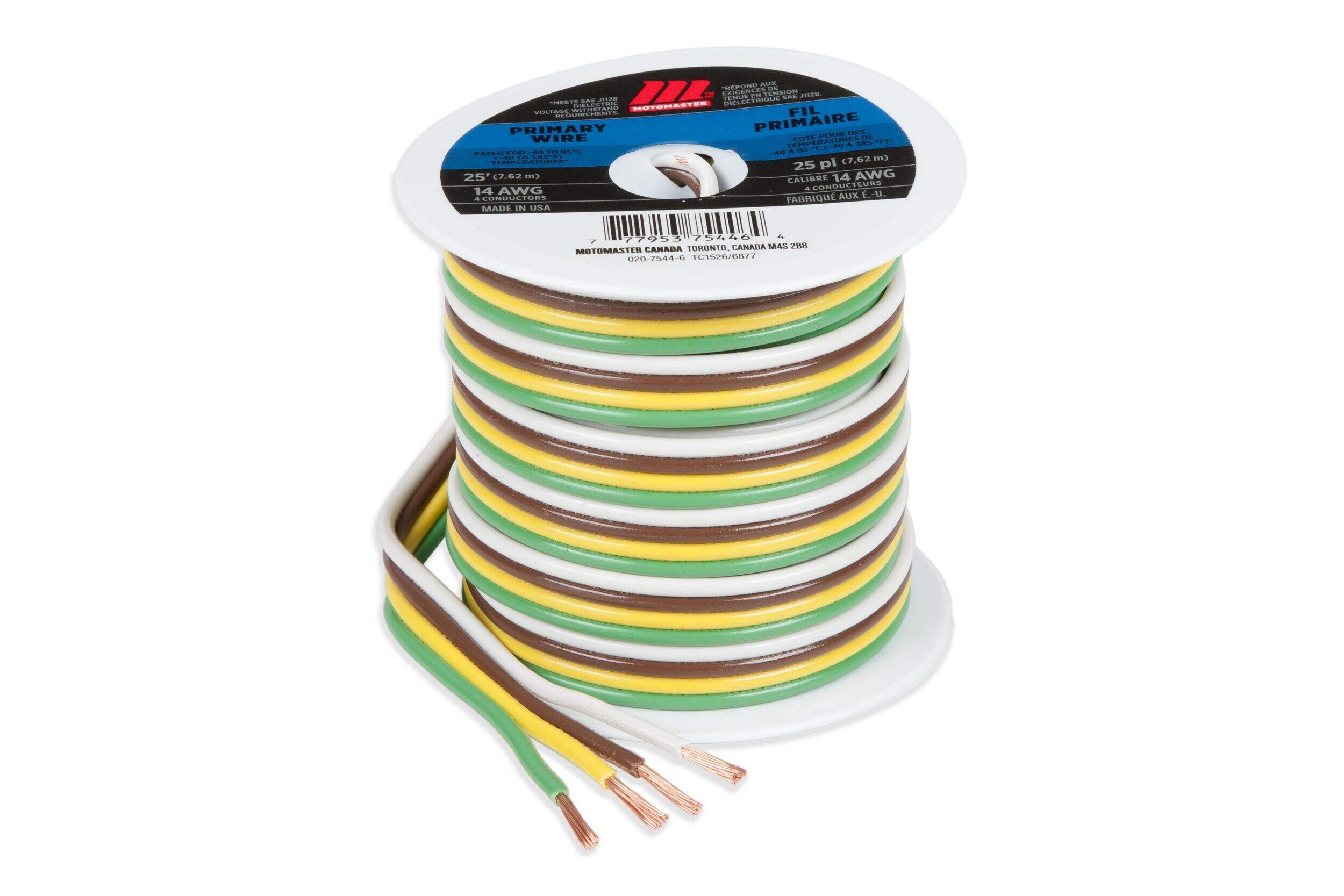 MotoMaster 14 AWG 4-Conductor Wire, 25-ft Front_Elevated