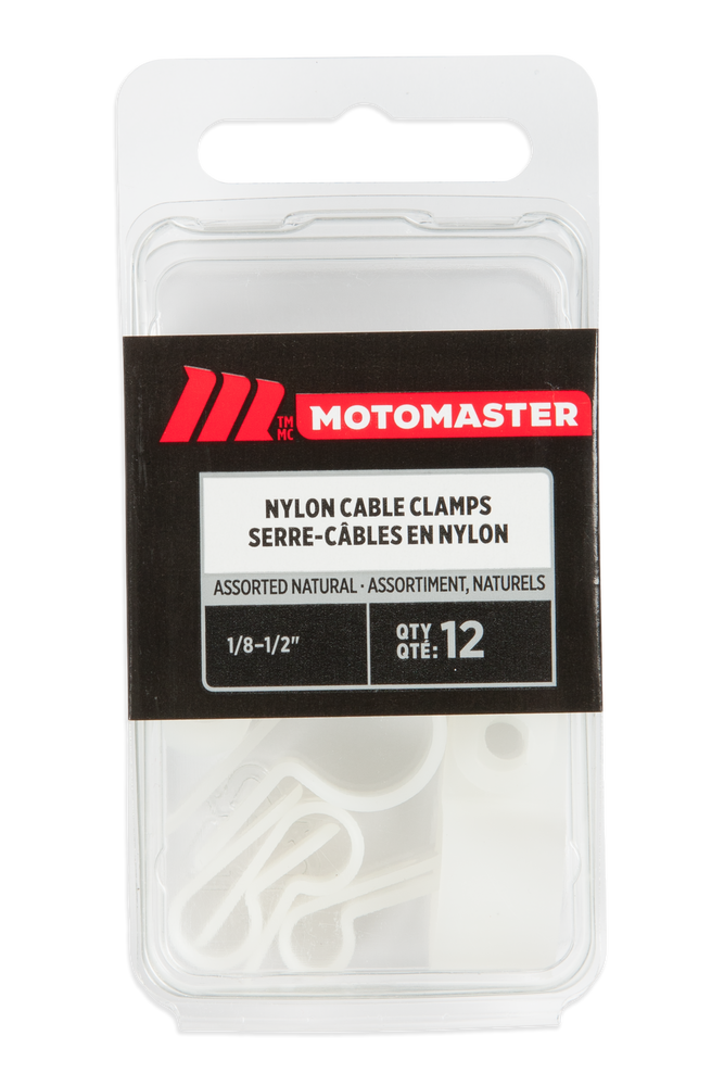 Certified Automotive Cable Clamps, Natural, Assorted, 12pk Canadian Tire