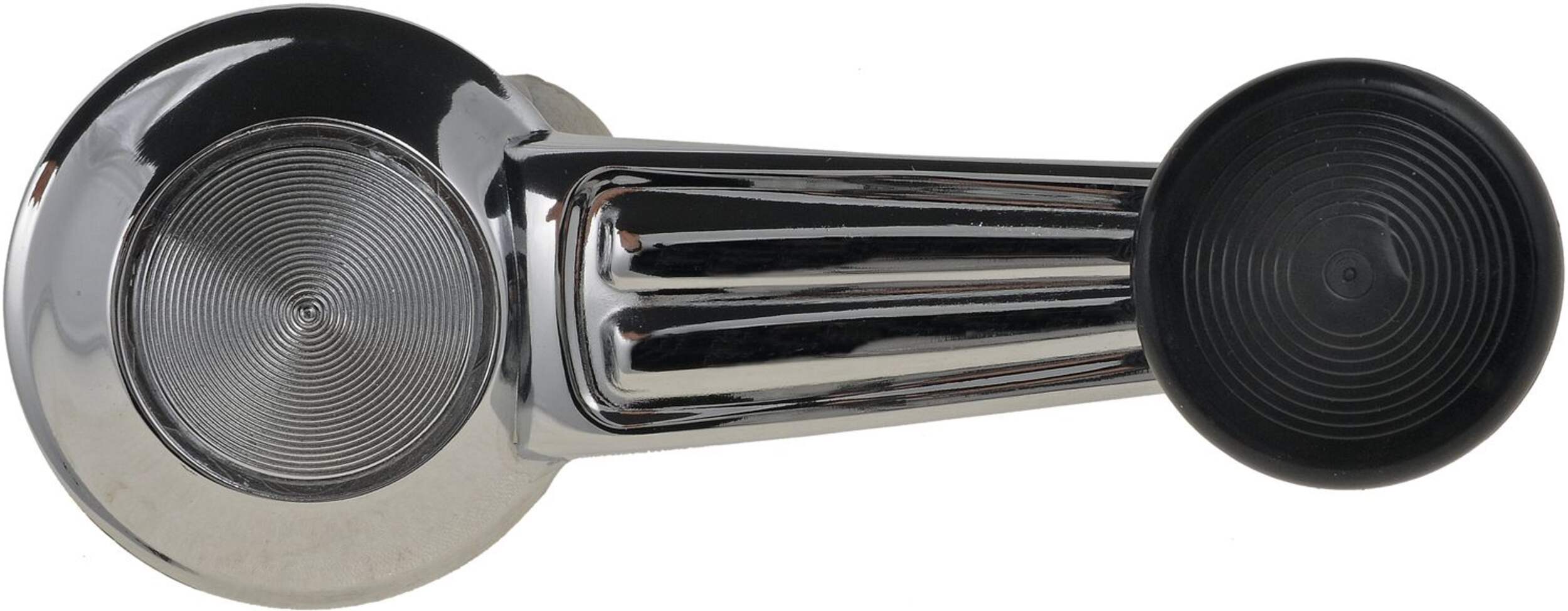 Dorman HELP! Window Handle, GM, Chrome/Black Front_Flat