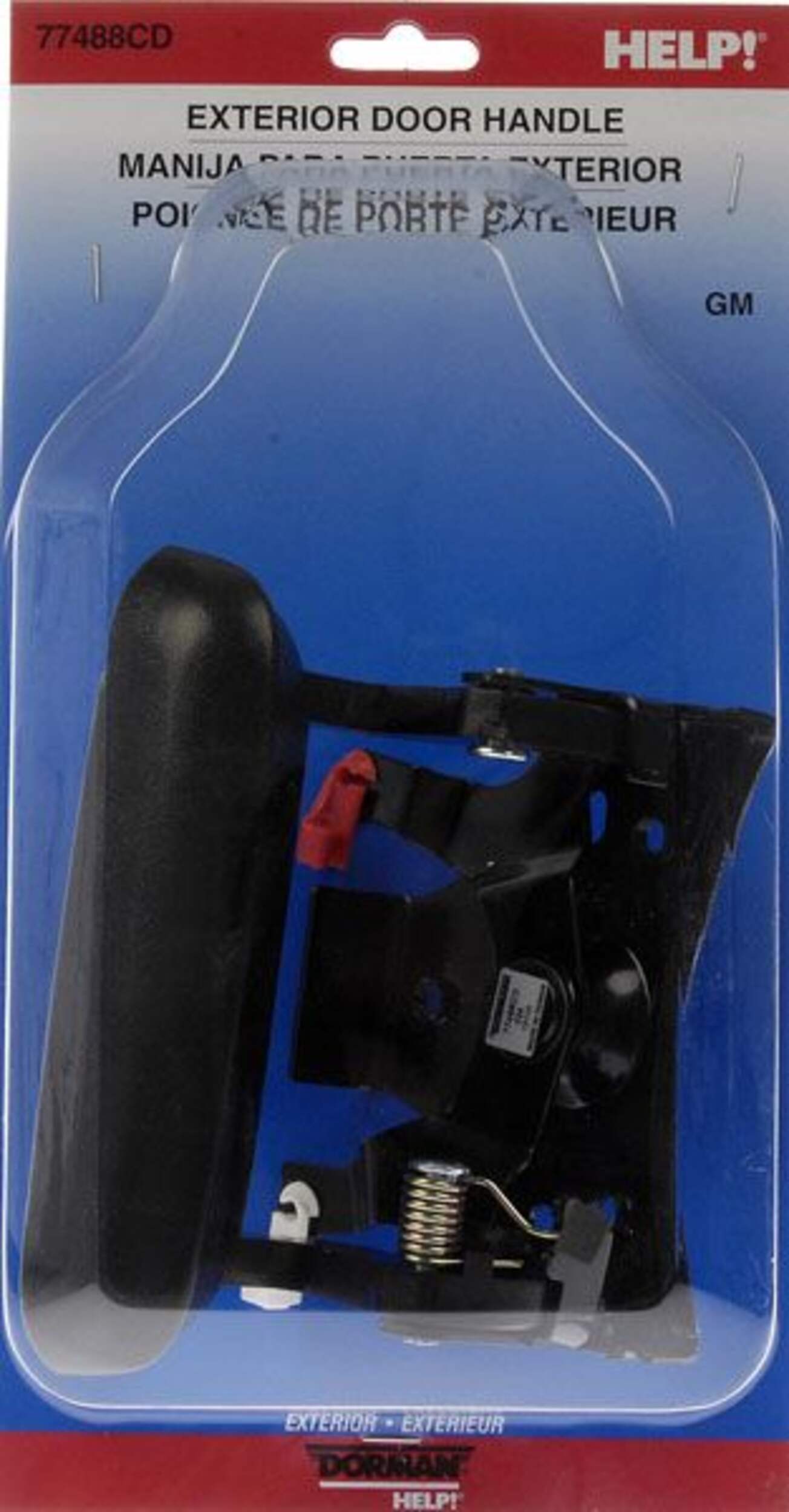 Poignée de hayon texturée Dorman, noir Front_Flat