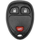 Dorman 3-Button Keyfob Replacement Shell for GM Models 2005 to 2012 Overhead_Flat