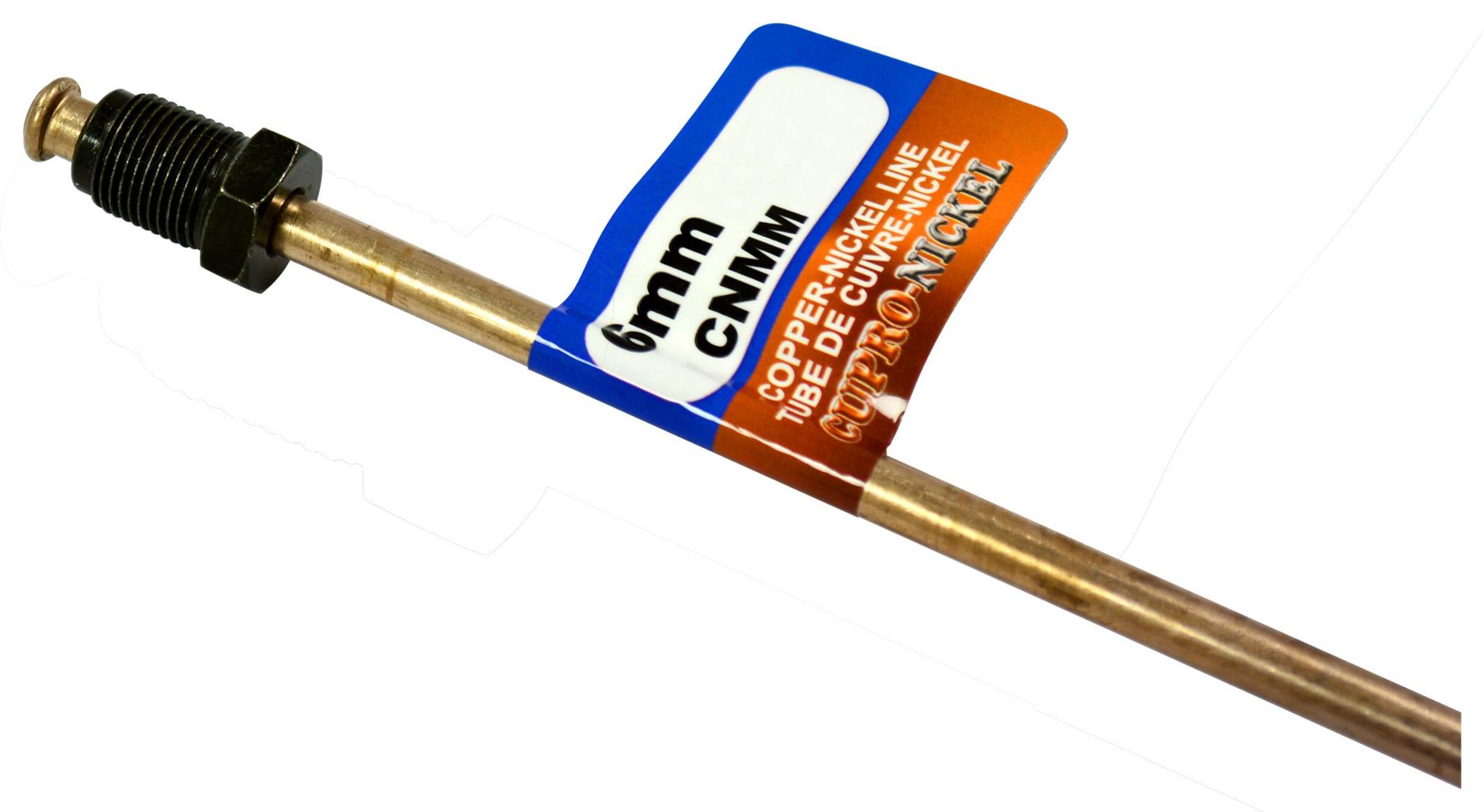 H. Paulin CNMM340 Copper Nickel Brake Line, GM/Domestic/Import, 6-mm x 40-in Front_Angled_Right