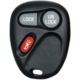 GM Key Fob, 2001-2004 Models Front_Flat