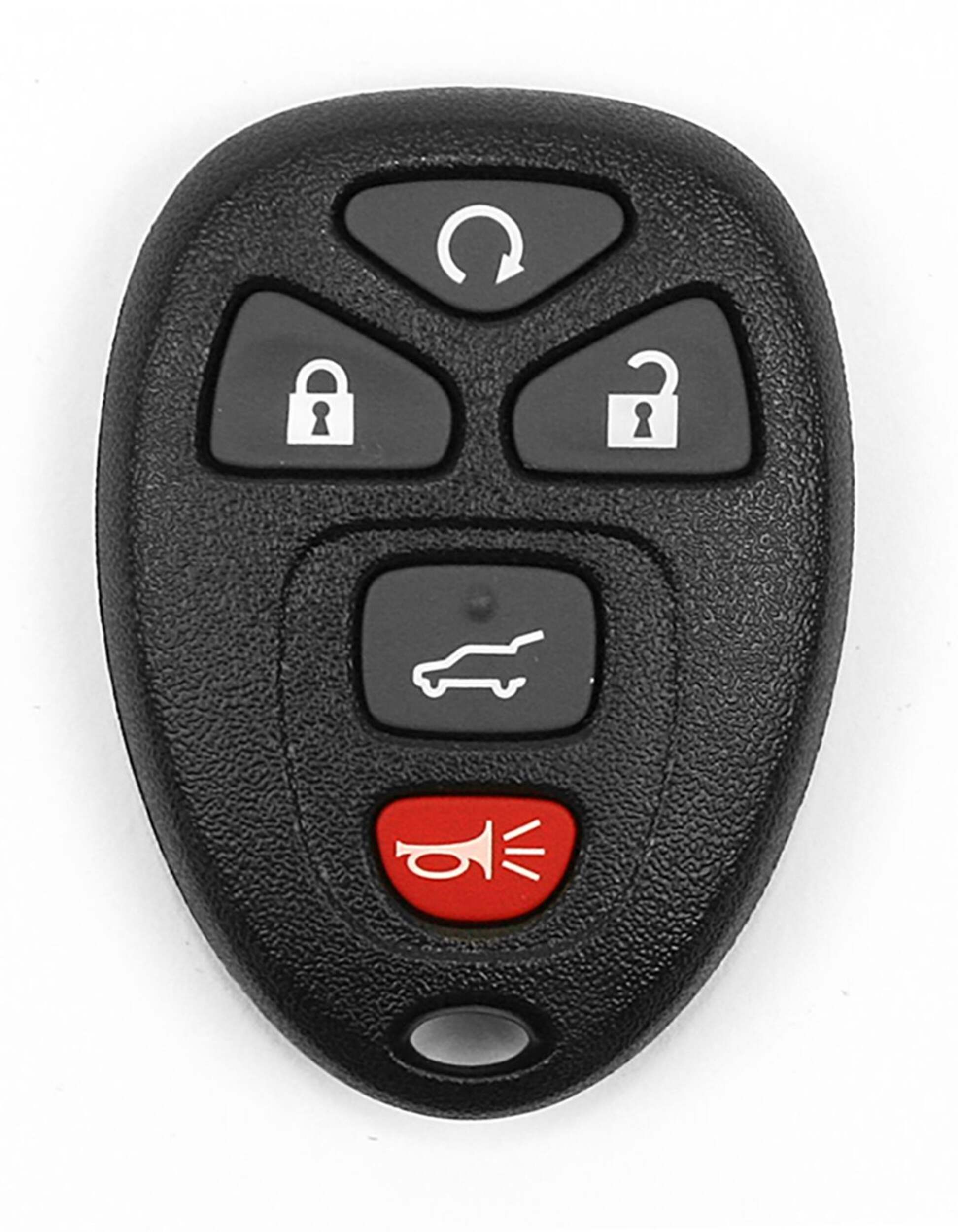 Hy-Ko 5-Button Programmable Remote Fob, GM Front_Flat
