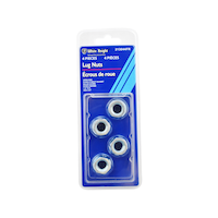 White Knight Open End Bulge Acorn Lug Nut, 1/2-in Front_Flat