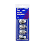 White Knight 117094FR Bulge Acorn Lug Nuts, Chrome, 4-pk Front_Flat