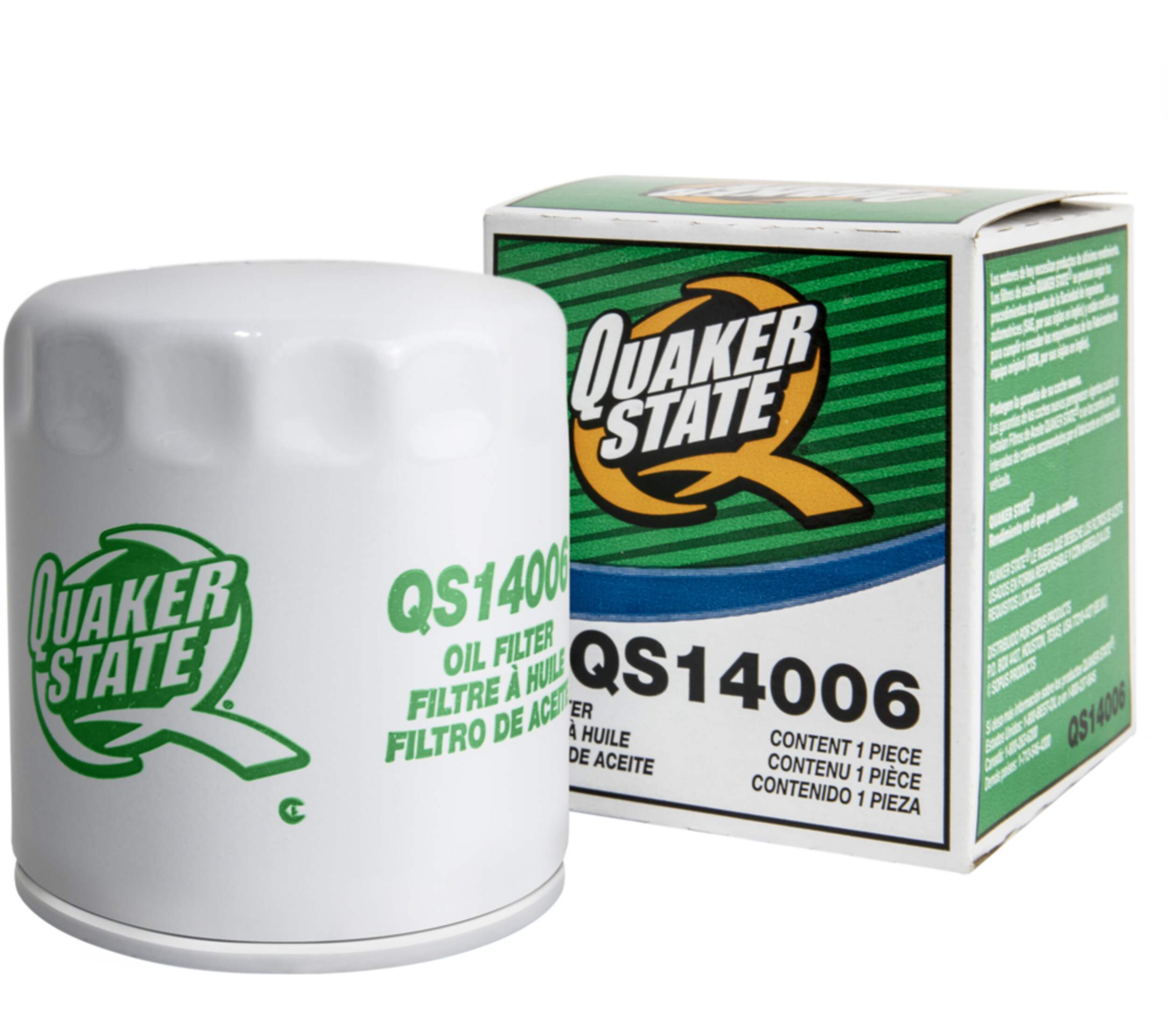 Quaker State QS14006 Oil Filter Front_Angled_Left