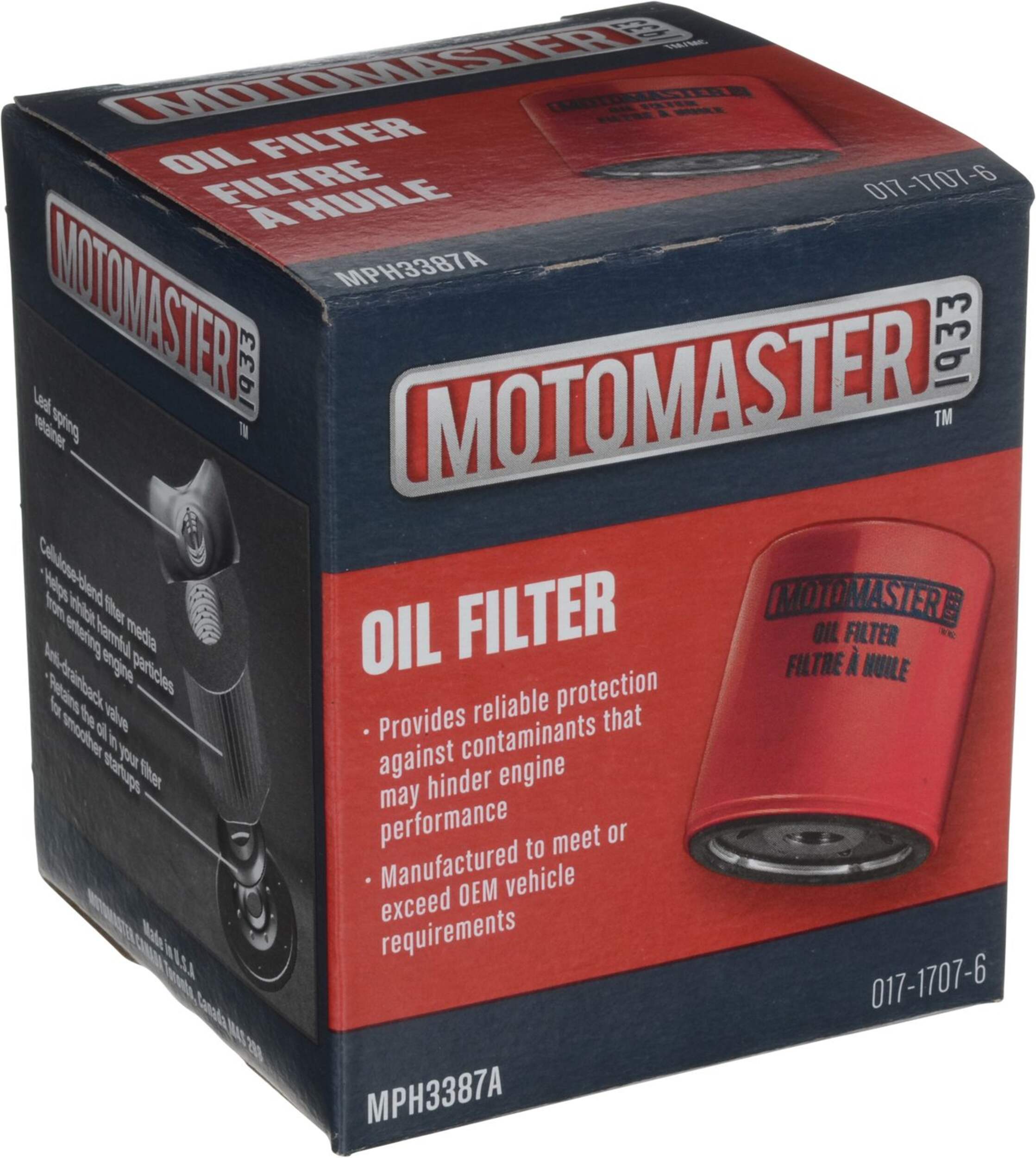 MotoMaster MPH3387A Oil Filter Canadian Tire