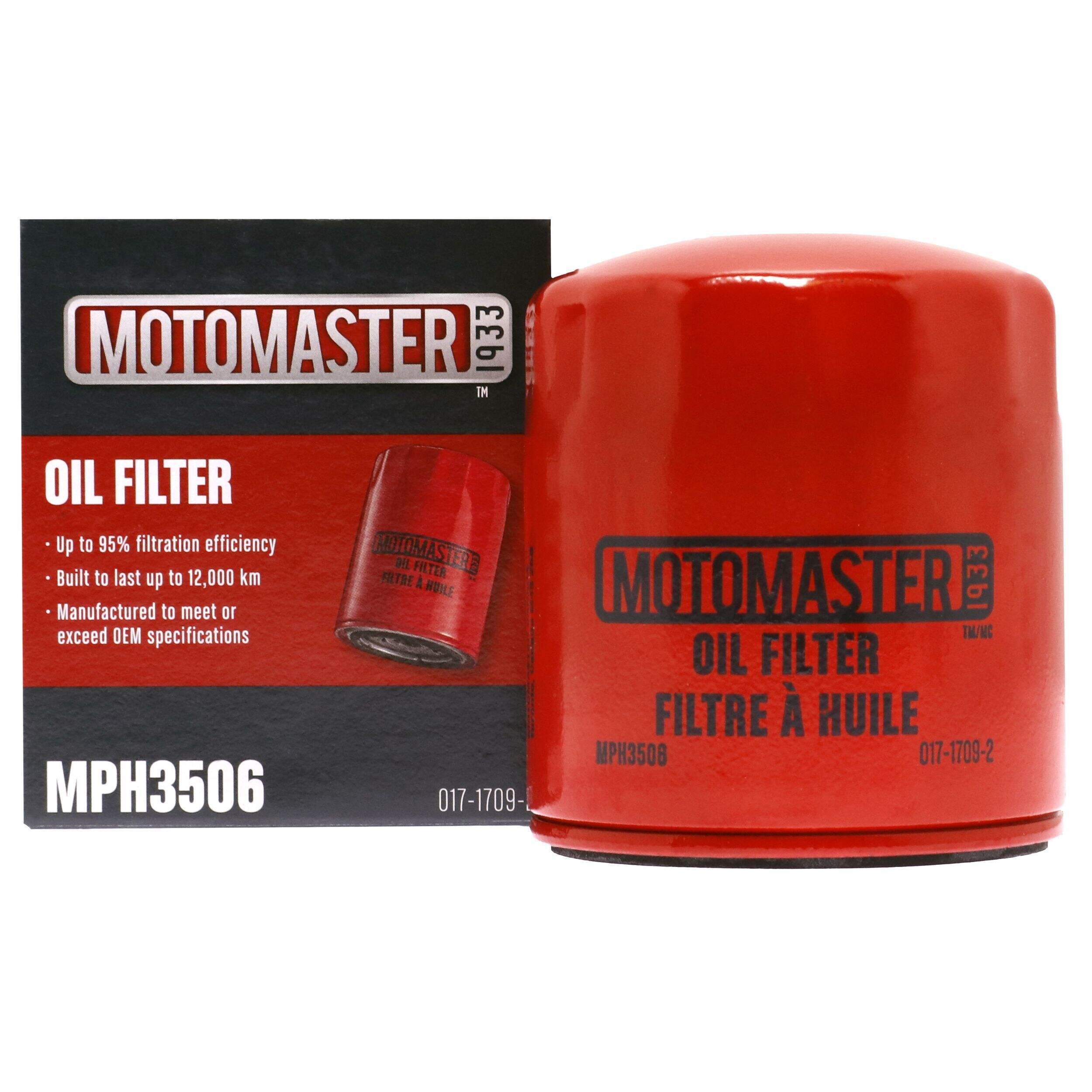 MotoMaster MPH3506 Oil Filter Front_Flat