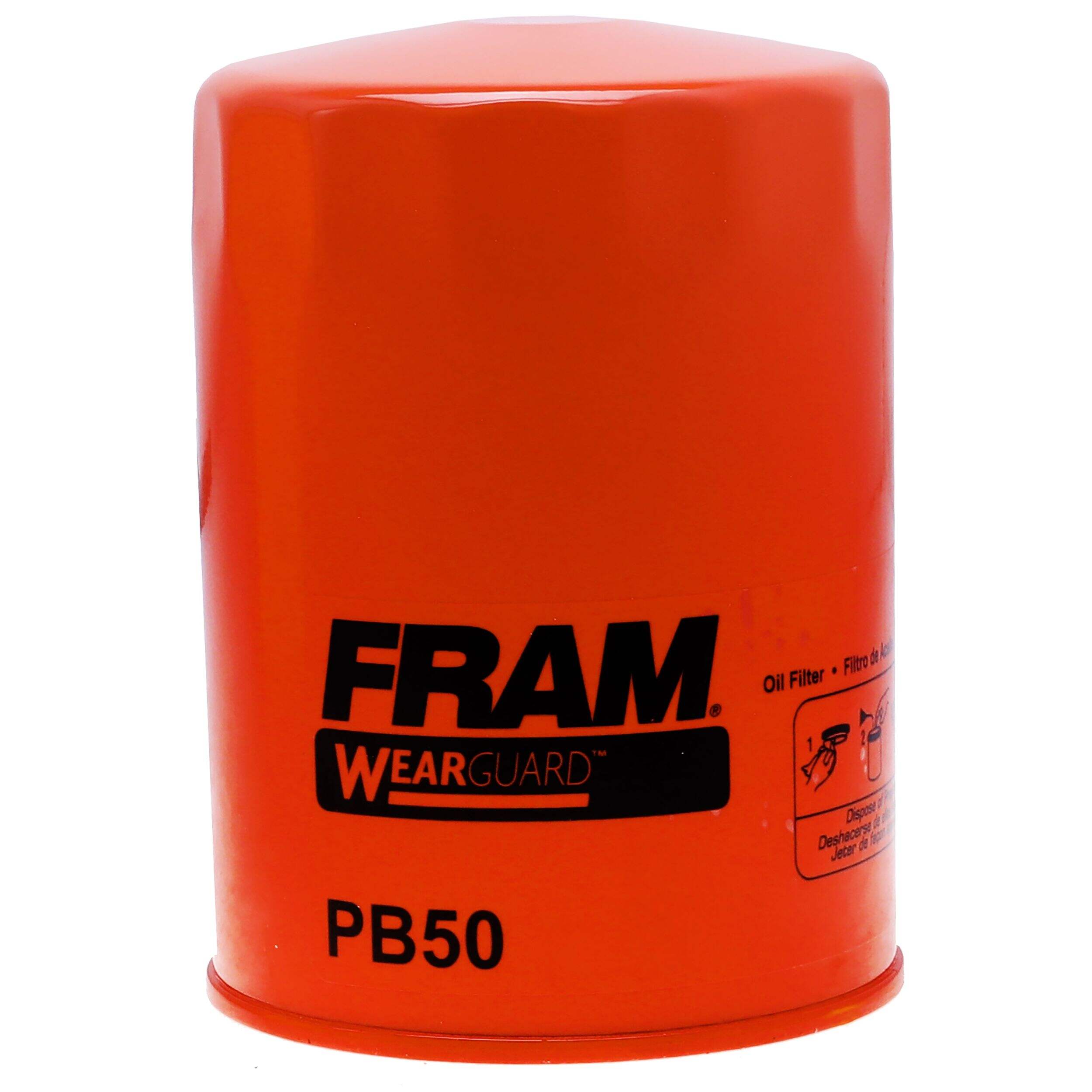 Filtre à huile FRAM Extra Guard PB50 Front_Elevated