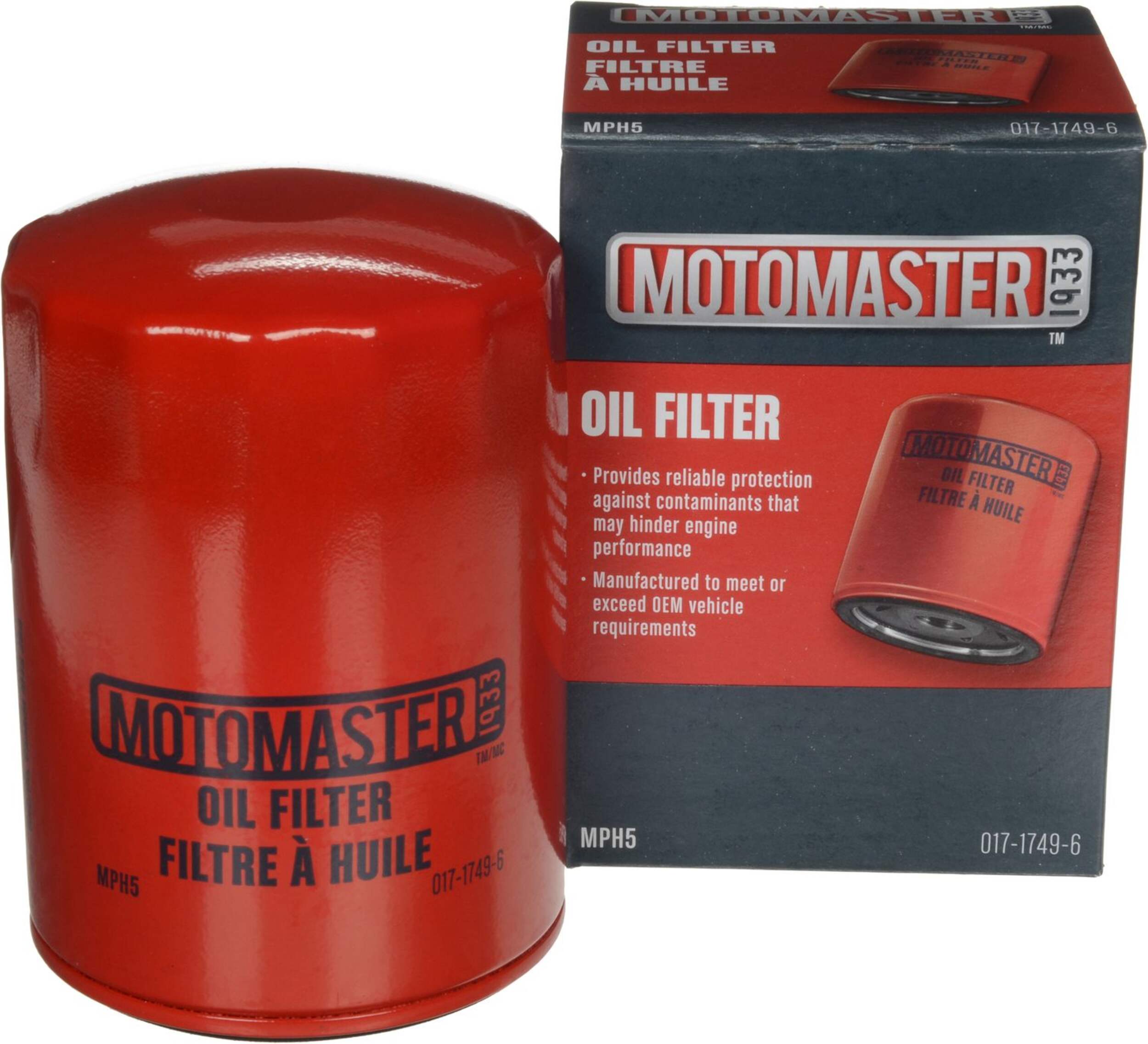 MotoMaster Oil Filter - FD Front_Elevated