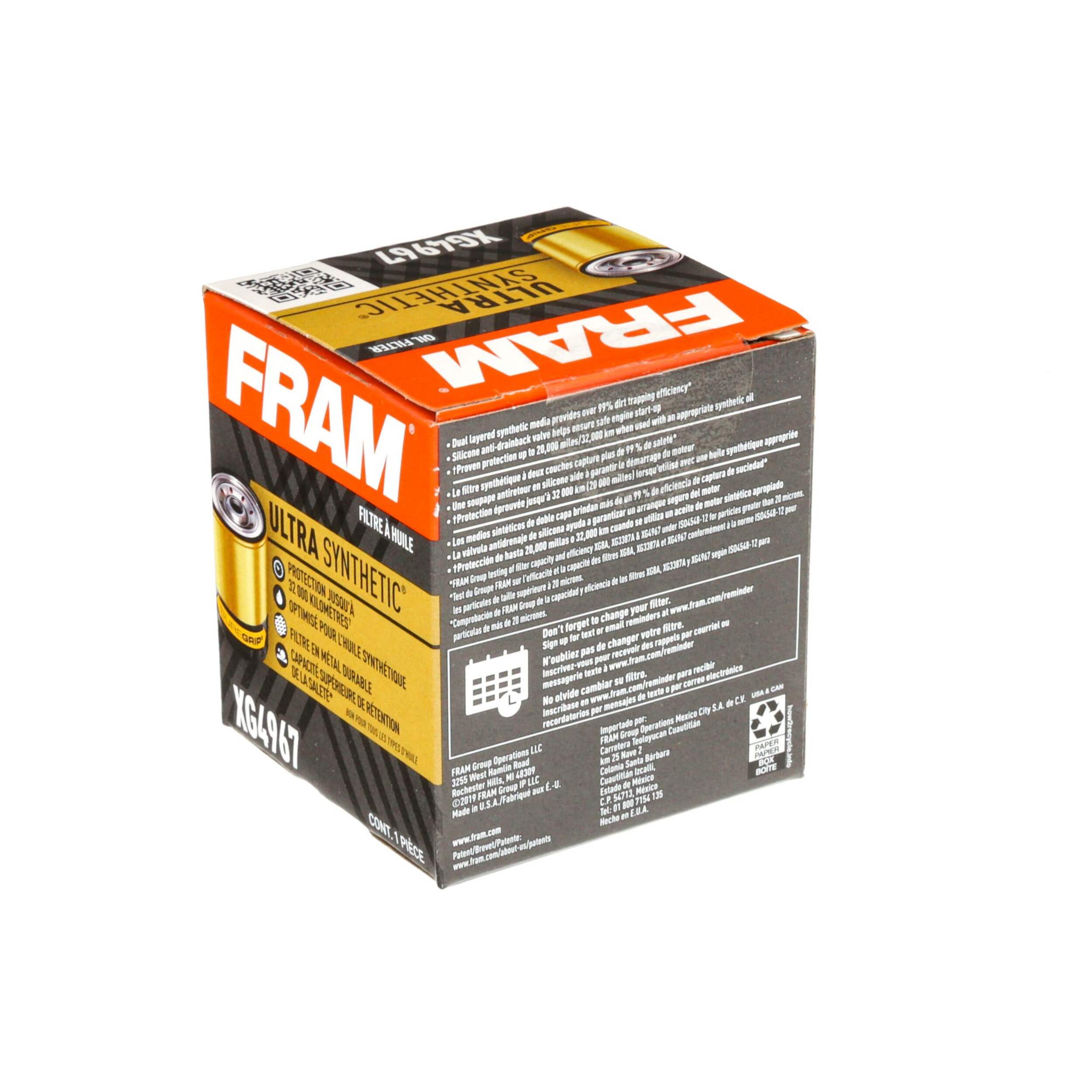 FRAM XG4967 Ultra Synthetic Oil Filter Canadian Tire