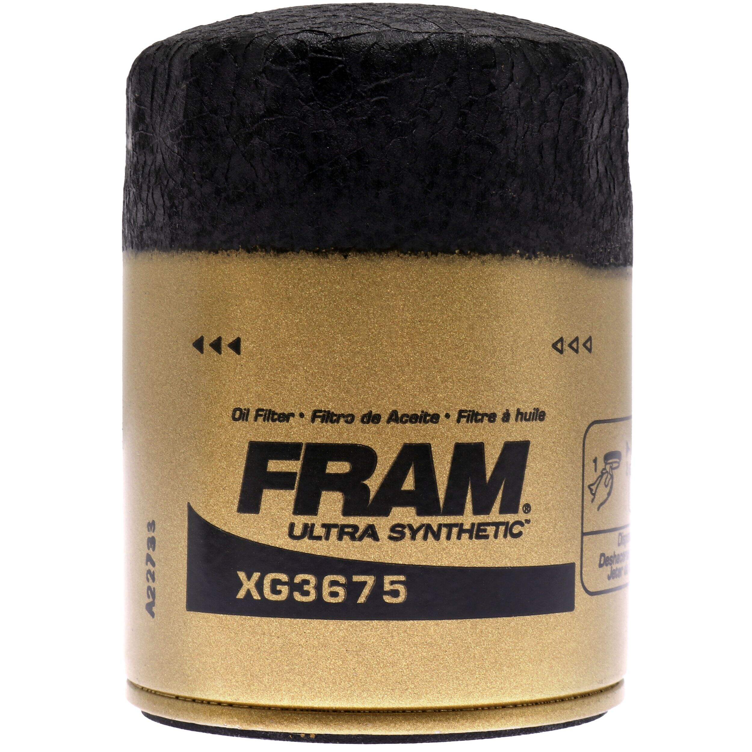 Filtre à huile synthétique FRAM XG3675 Ultra Front_Elevated