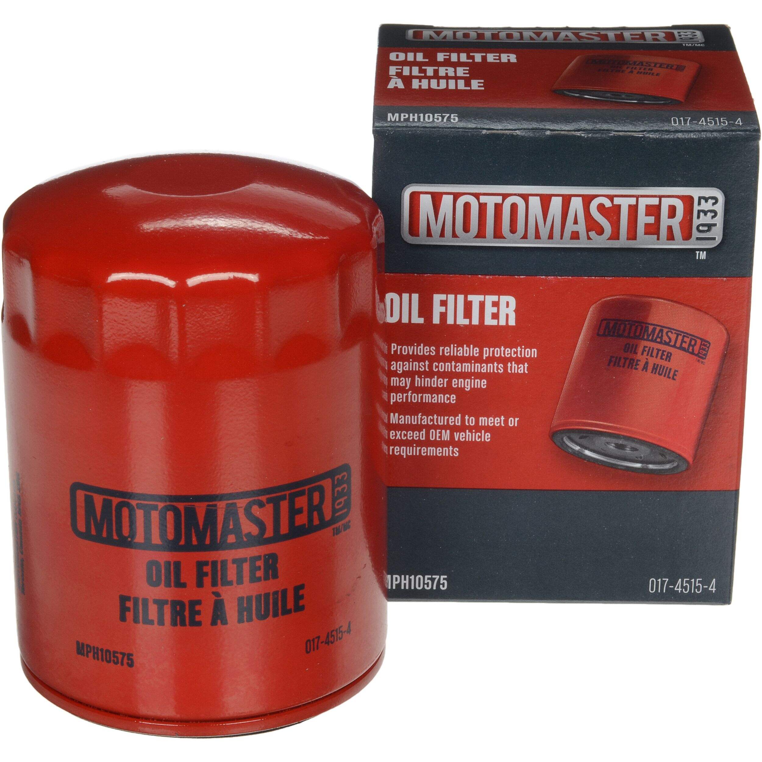 MotoMaster MPH10575 Oil Filter Front_Elevated