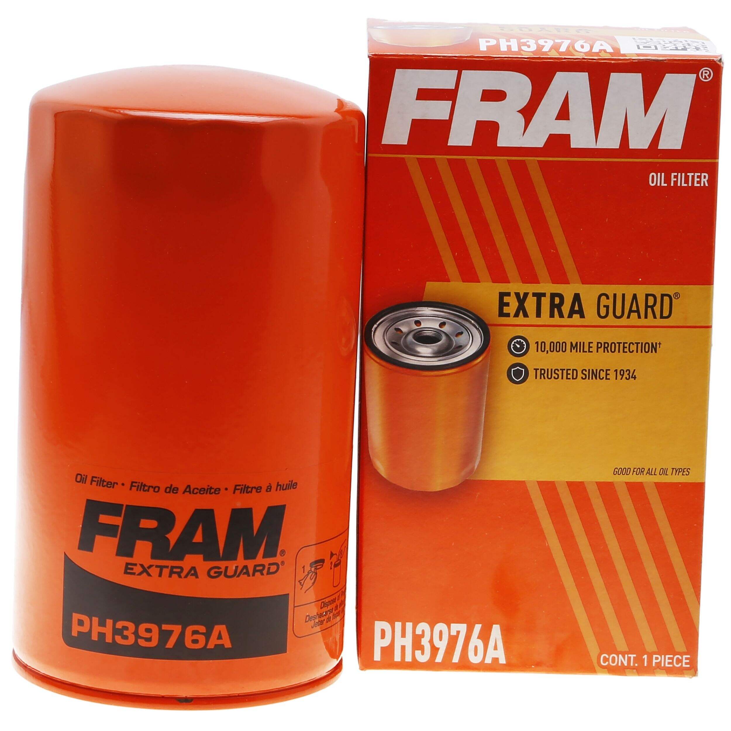 FRAM PH3976A Extra Guard Oil Filter Front_Elevated