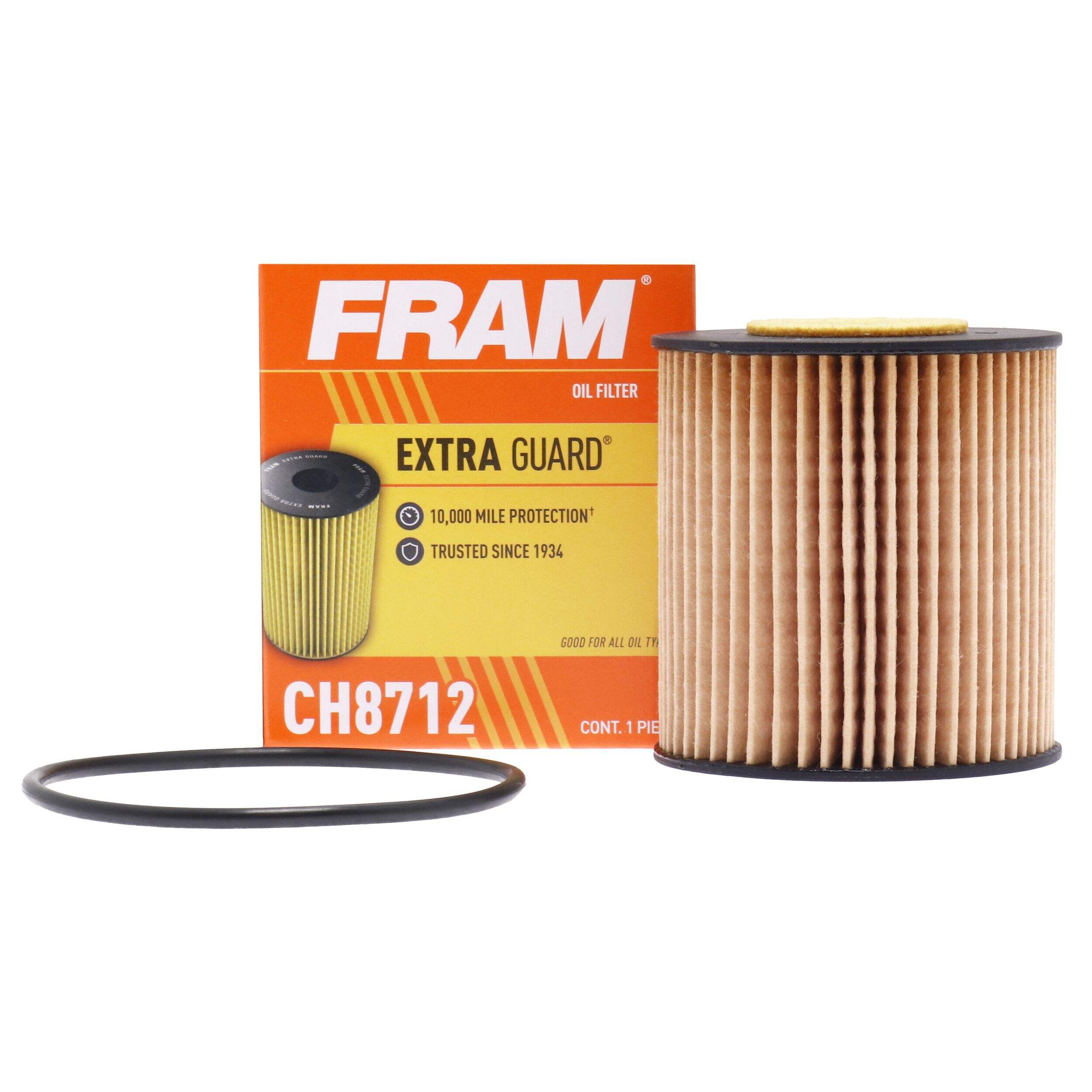 FRAM CH8712 Extra Guard Oil Filter Front_Elevated