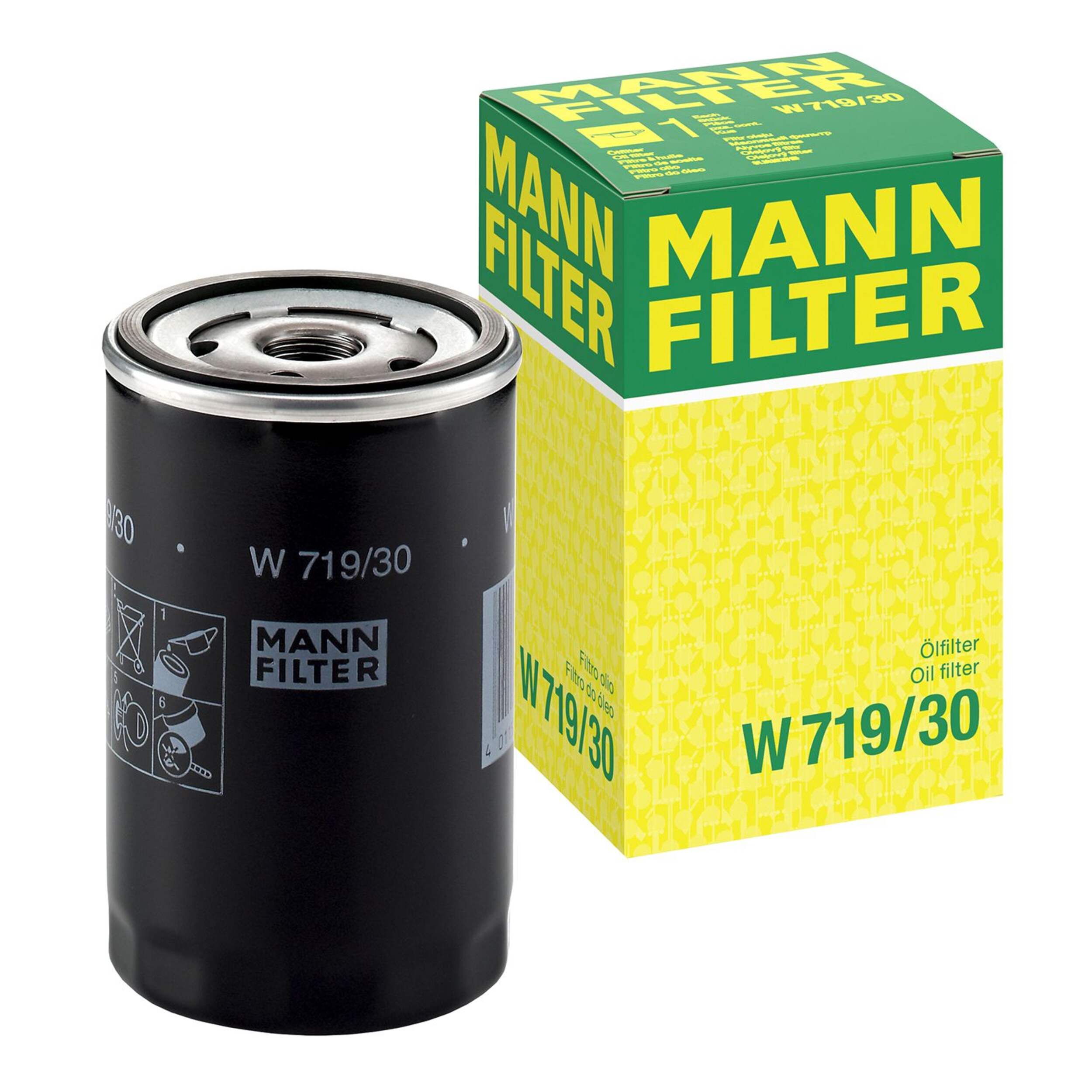 MANN-FILTER W 719/30 Spin-On Oil Filter Composite_or_Mixed