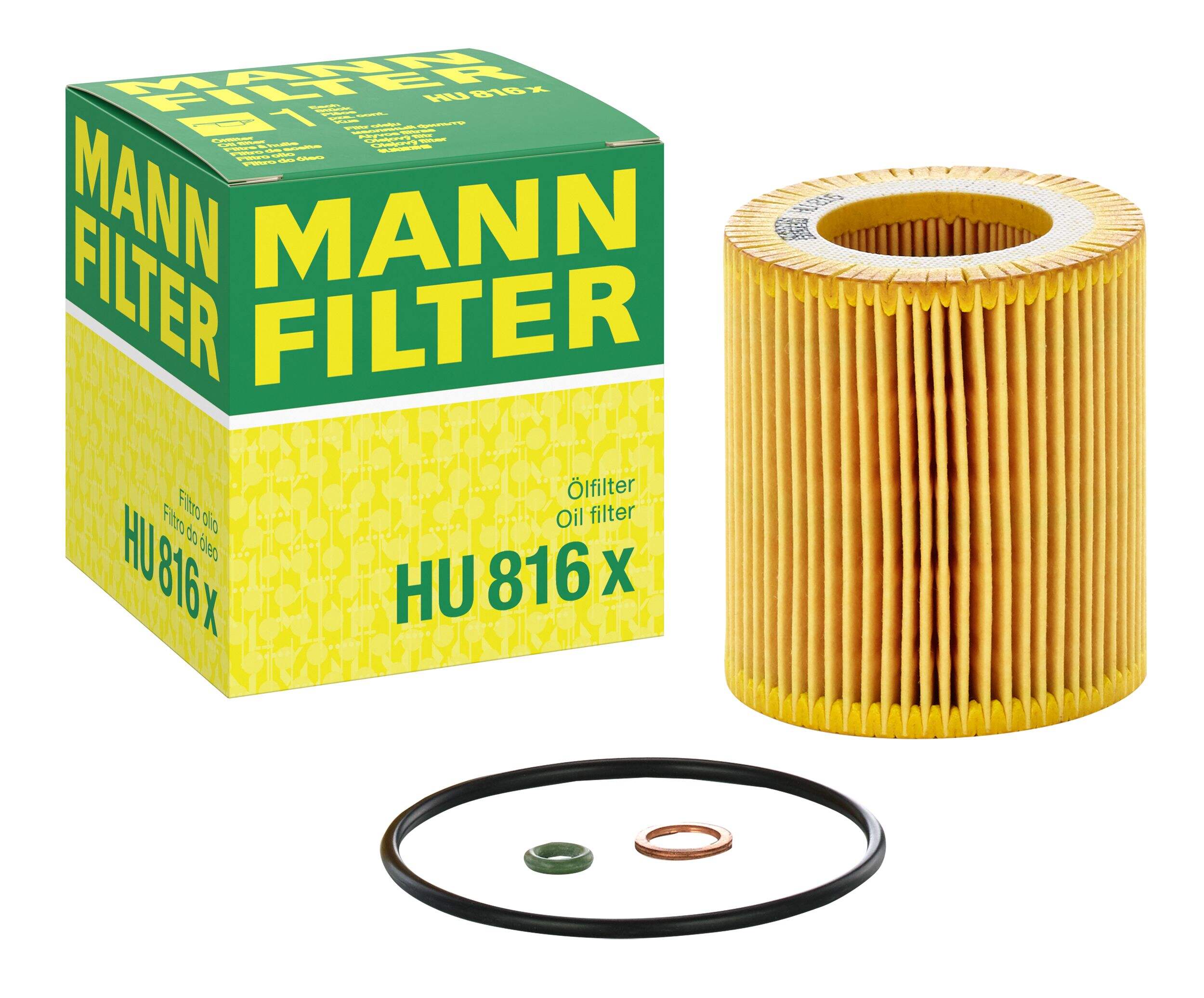 MANN-FILTER HU 816 X Cartridge Oil Filter Composite_or_Mixed