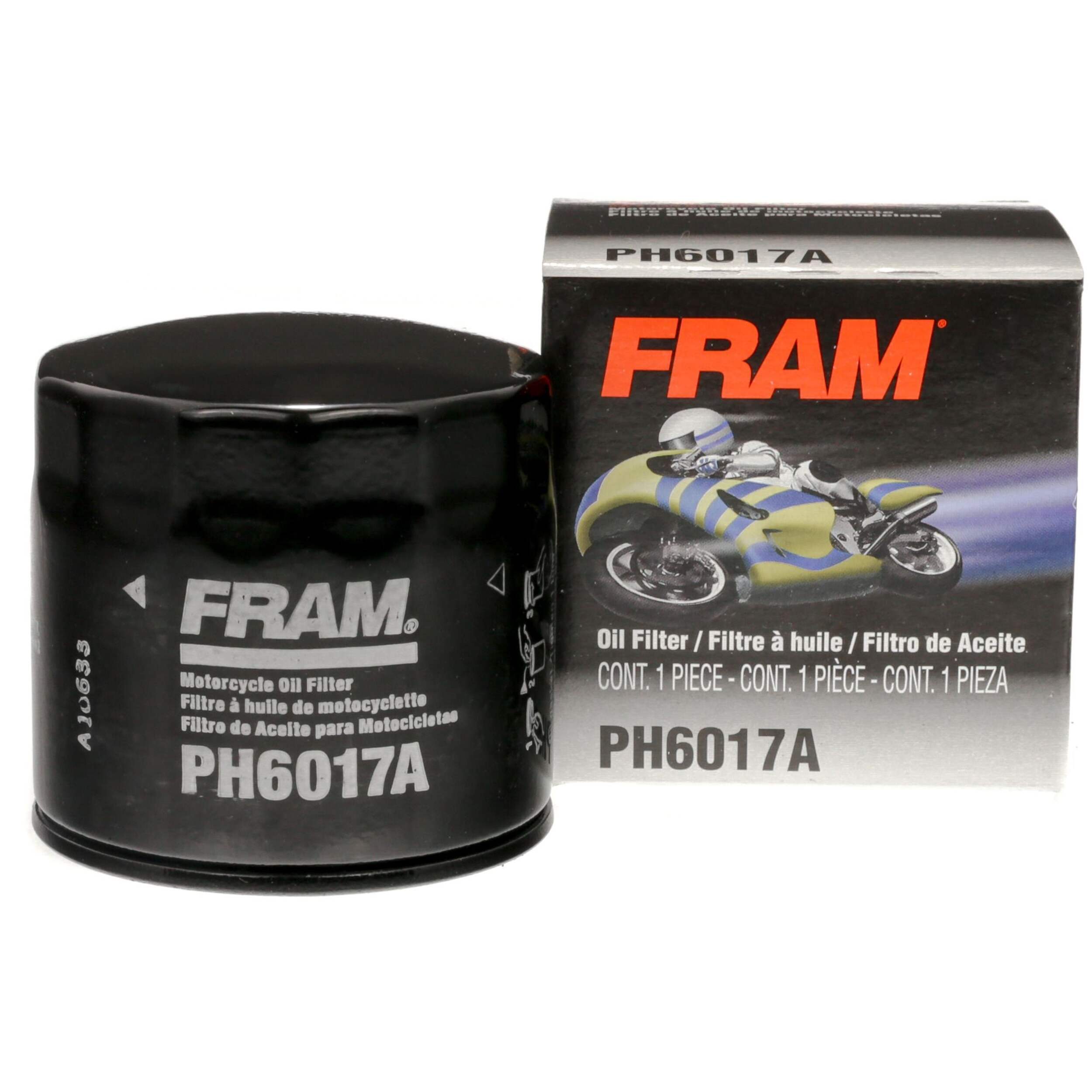 FRAM PH6017A Extra Guard Oil Filter Front_Elevated